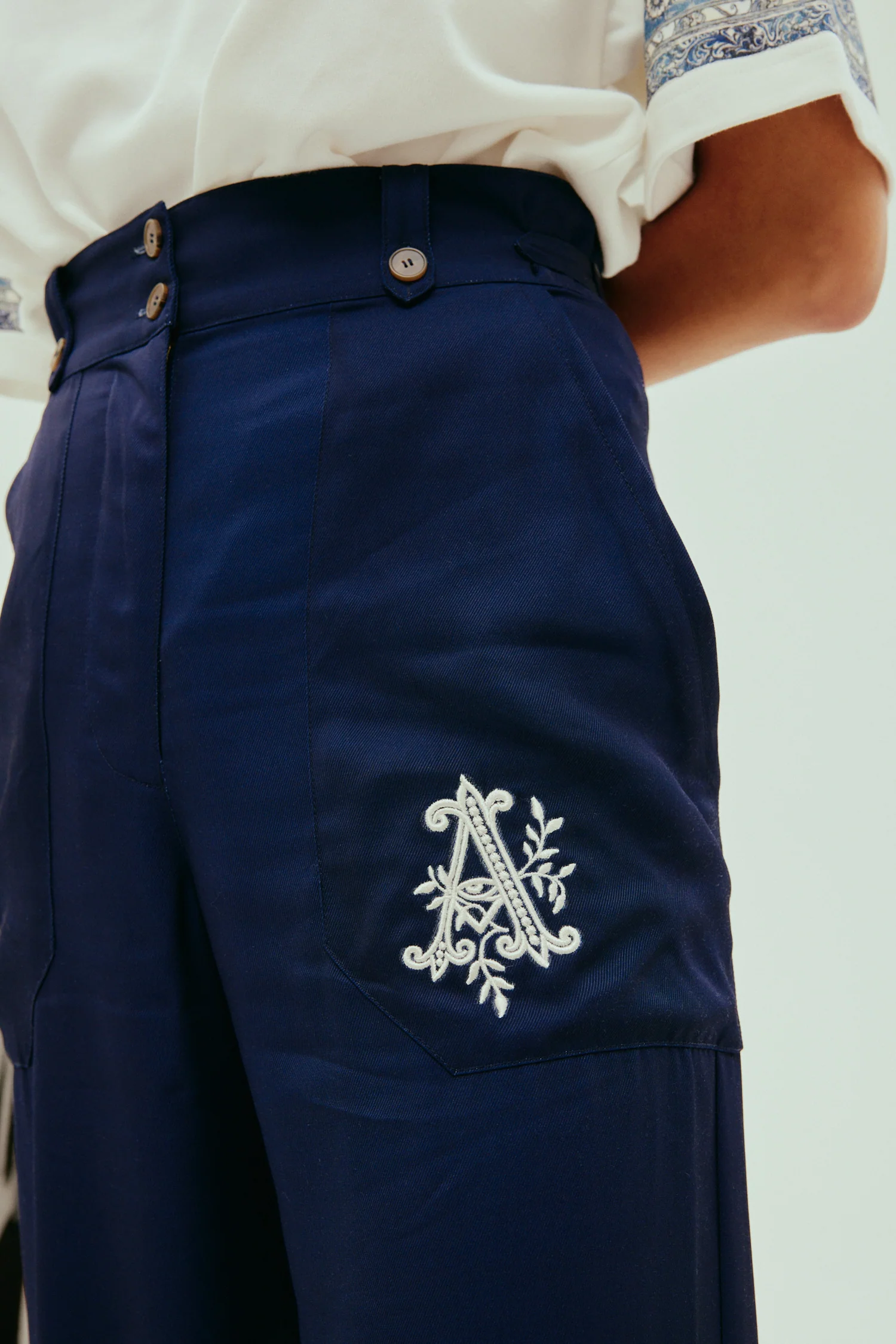 Alemais Casa Pant - Navy - Image 5