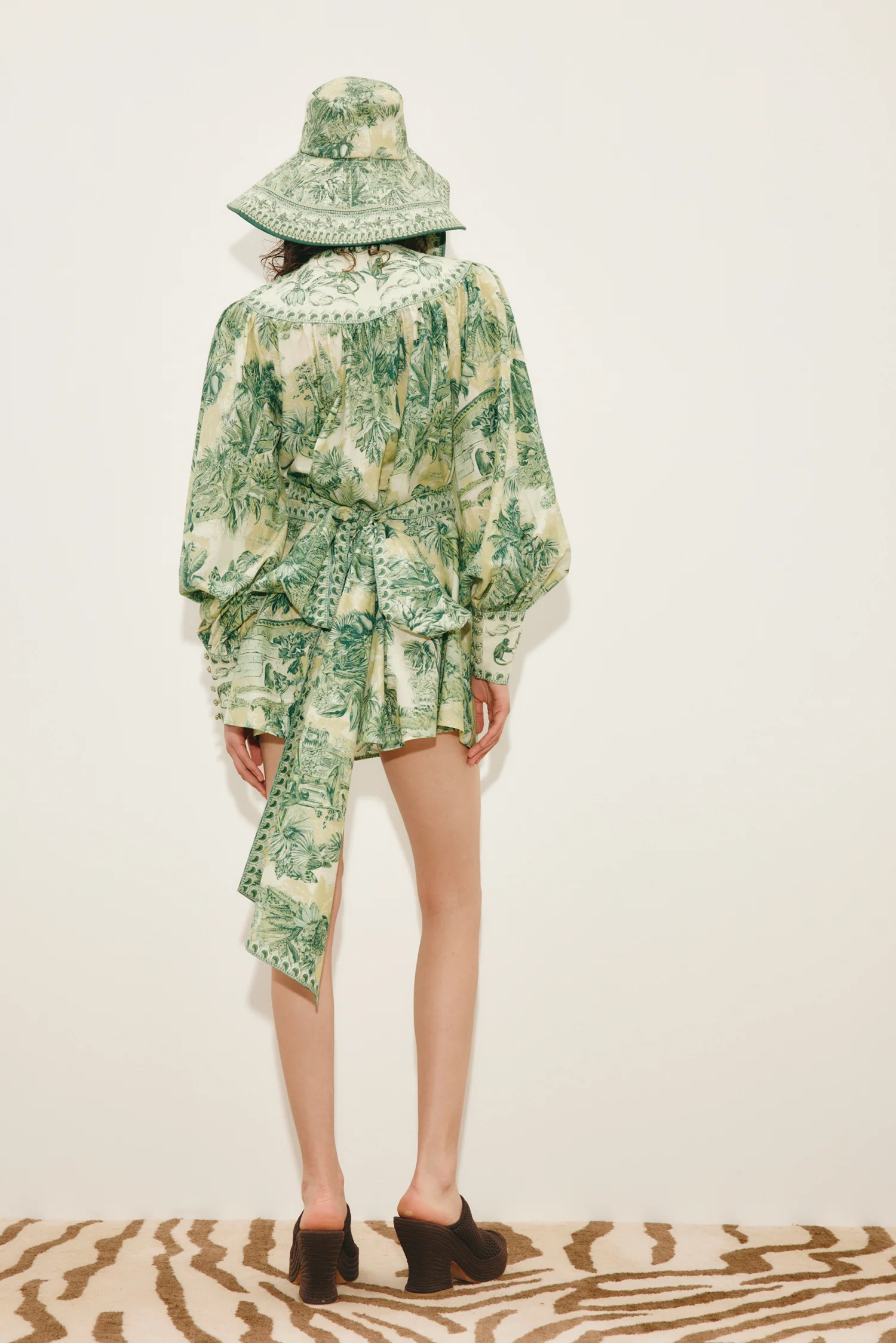 Alémais Sara Mini Dress - Green - Image 3