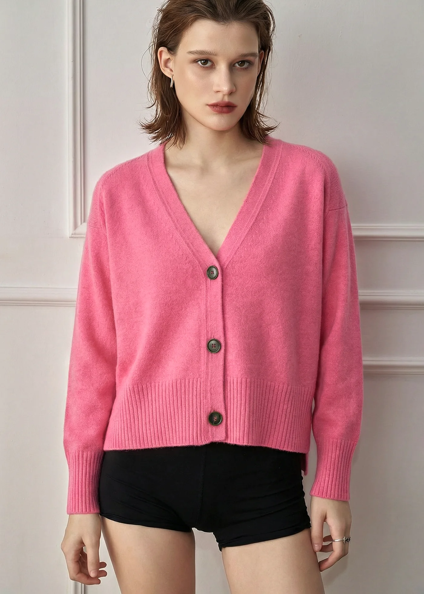 Alete Threads by Aleger Tiber Oversized Cardigan - Hot Pink - Image 4