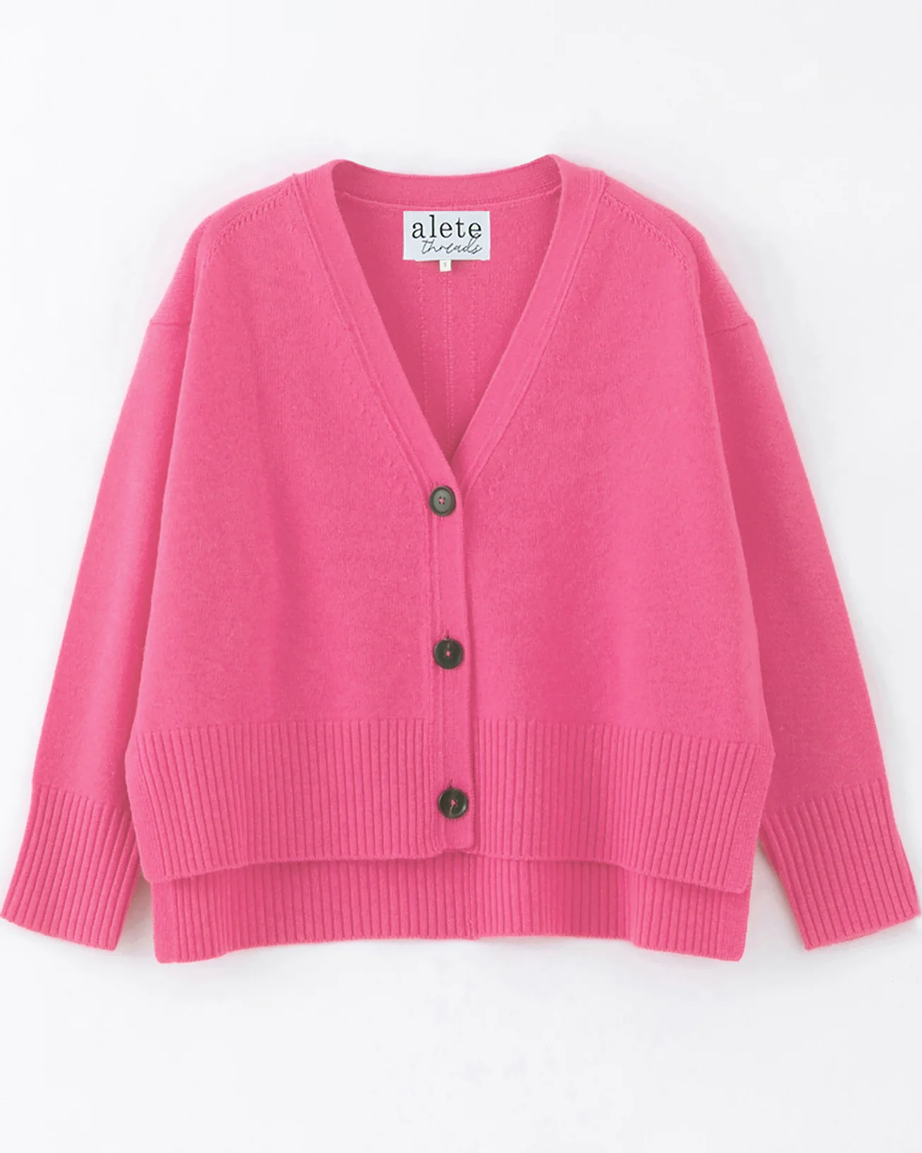 Alete Threads by Aleger Tiber Oversized Cardigan - Hot Pink - Image 6