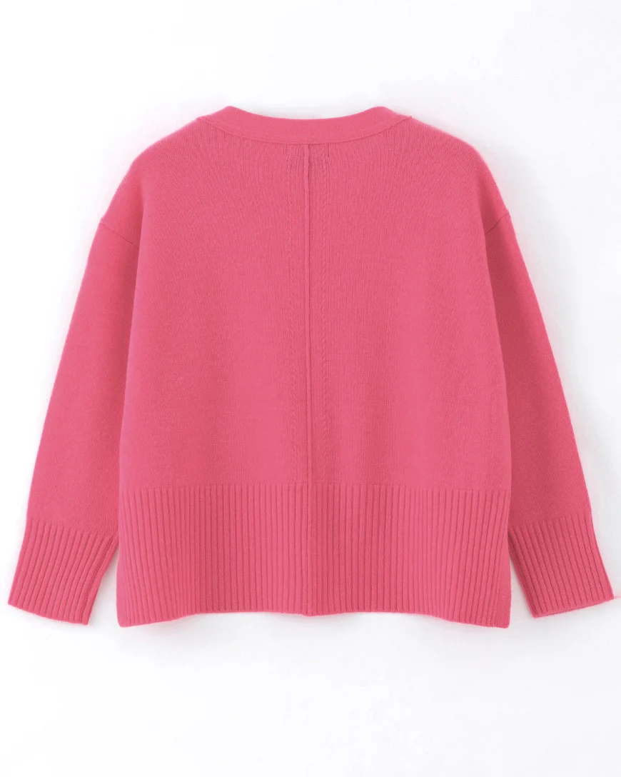 Alete Threads by Aleger Tiber Oversized Cardigan - Hot Pink - Image 7