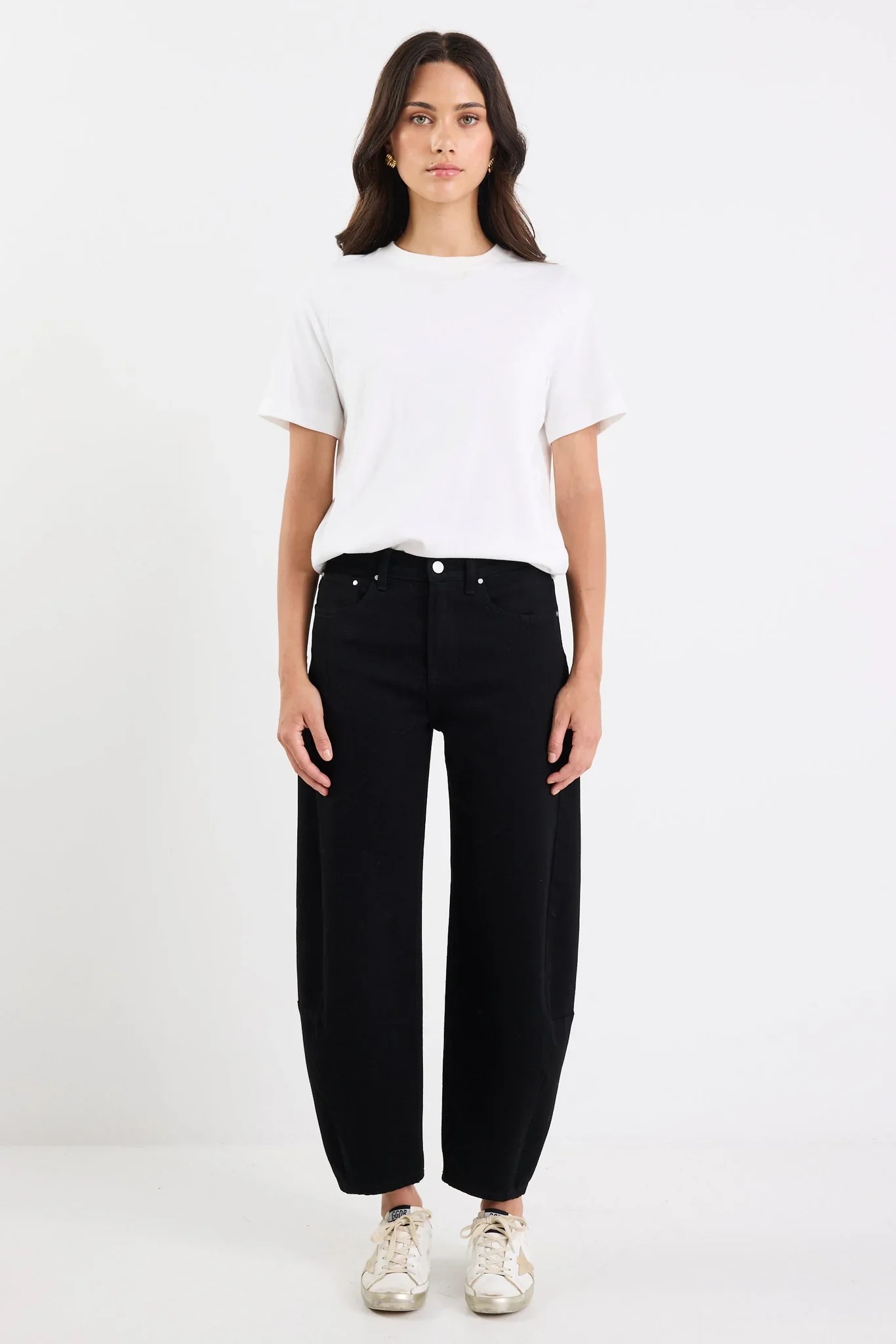 Among The Brave Graduate Stretch Barrel Jeans - Black - Image 3