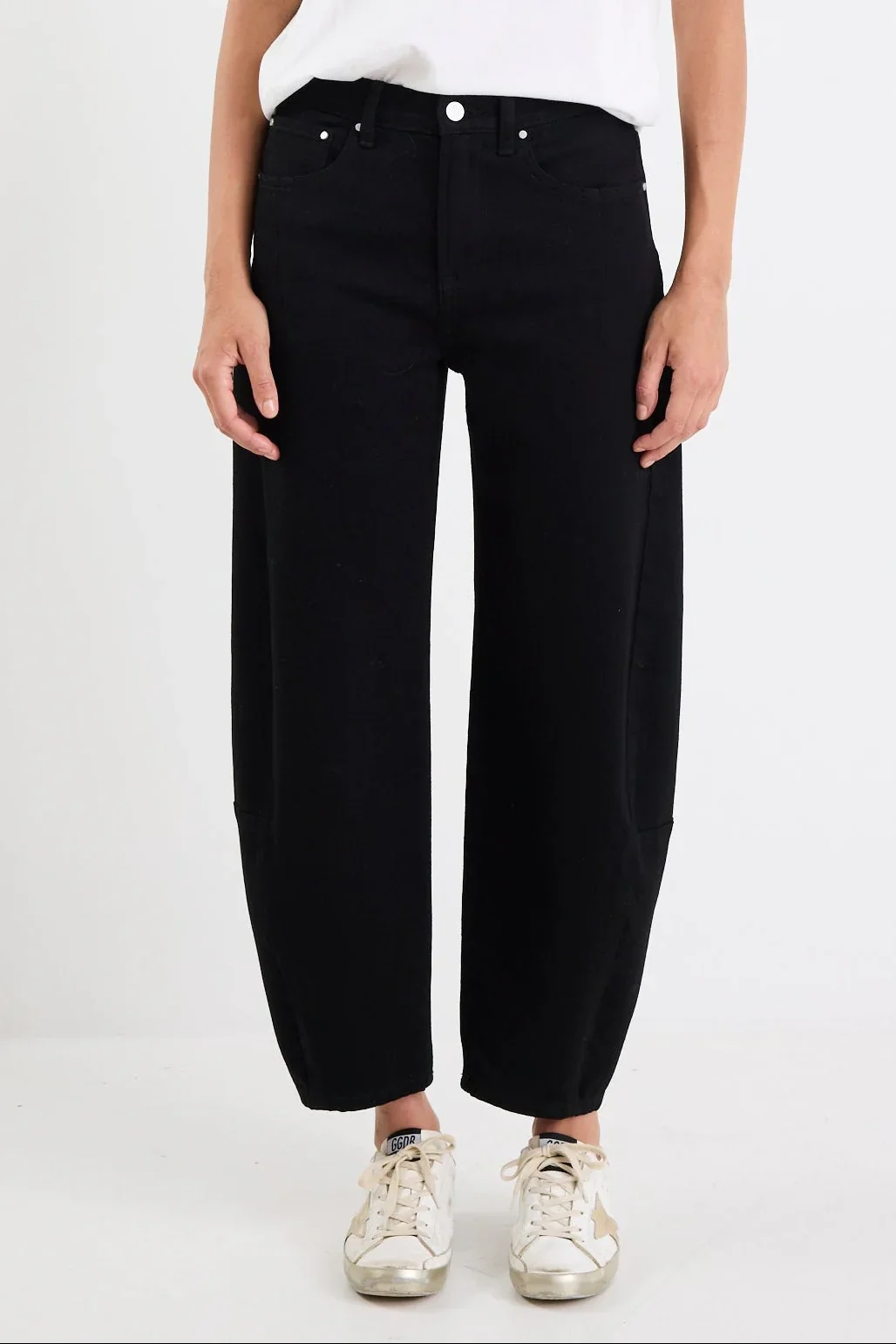 Among The Brave Graduate Stretch Barrel Jeans - Black - Image 4