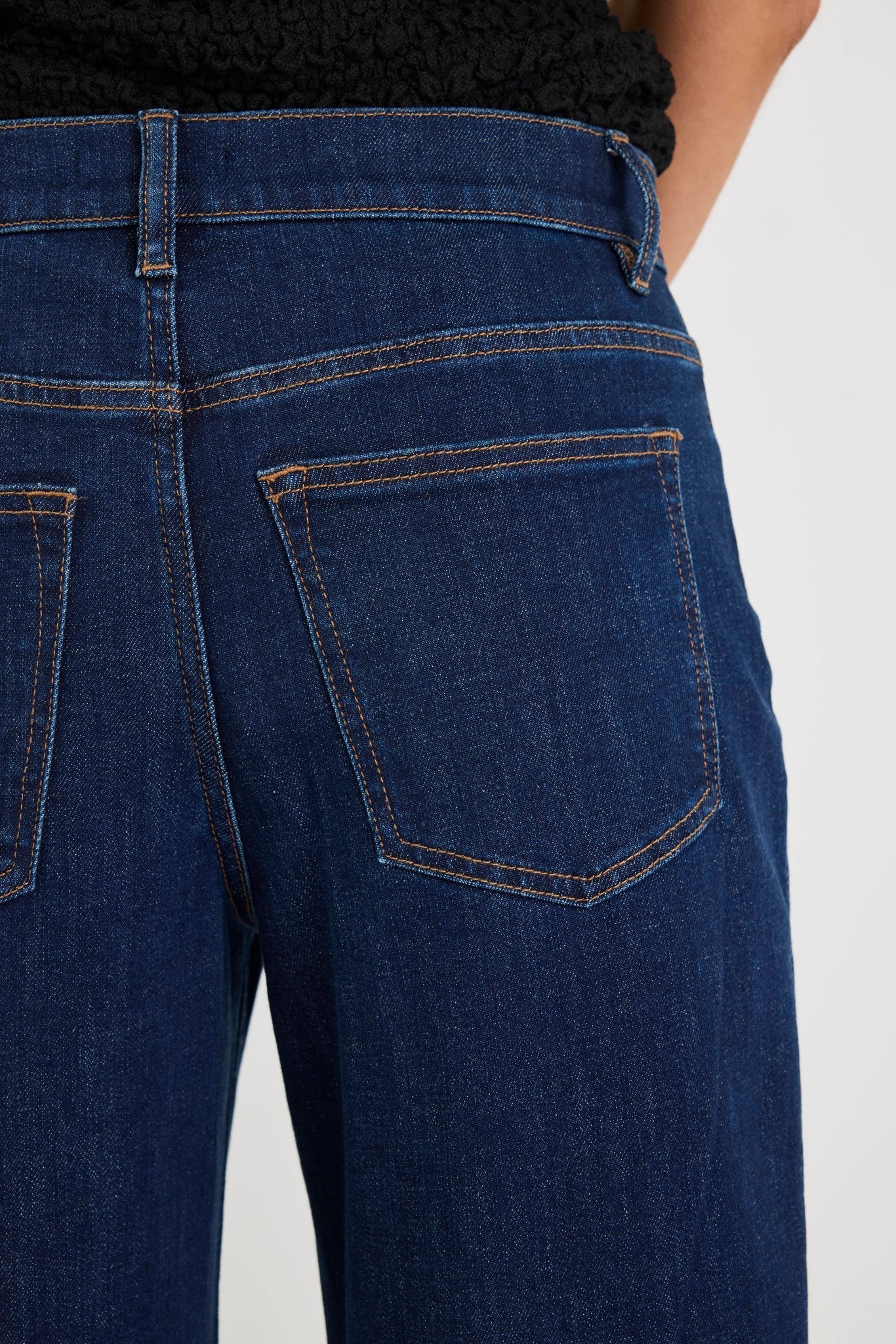 Among The Brave Graduate Stretch Barrel Jeans - Dark Blue - Image 7