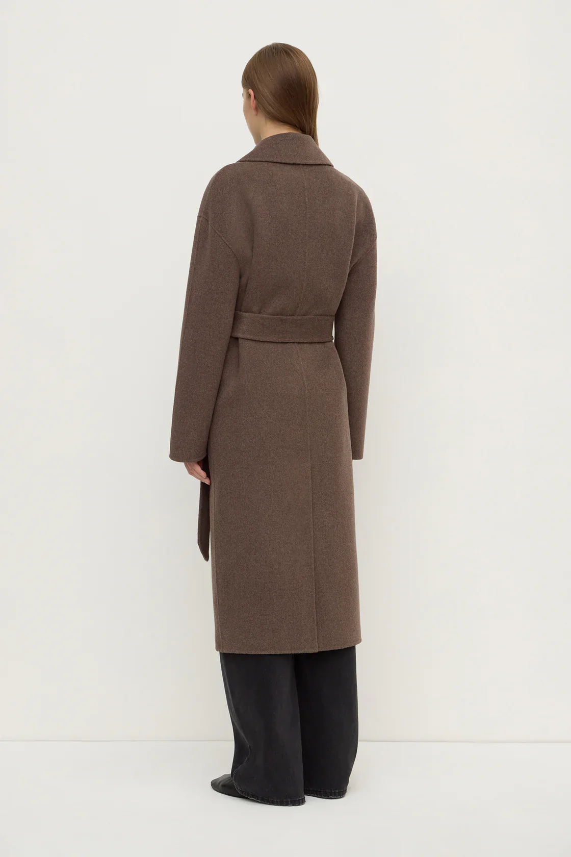 Assembly Label Ivy 100% Wool Coat - Oak - Image 6