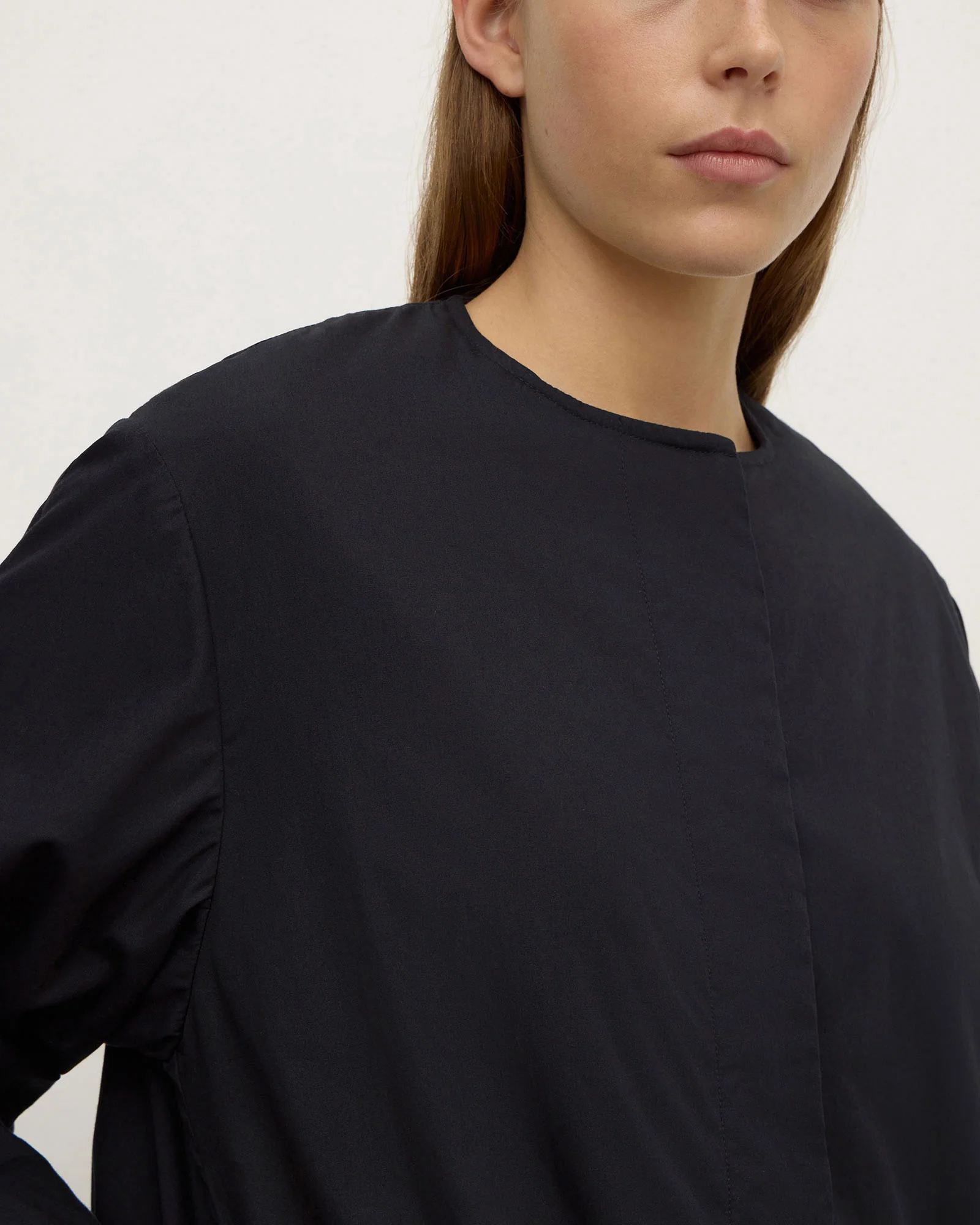 Assembly Label Zoie Padded Bomber Jacket - Navy - Image 5