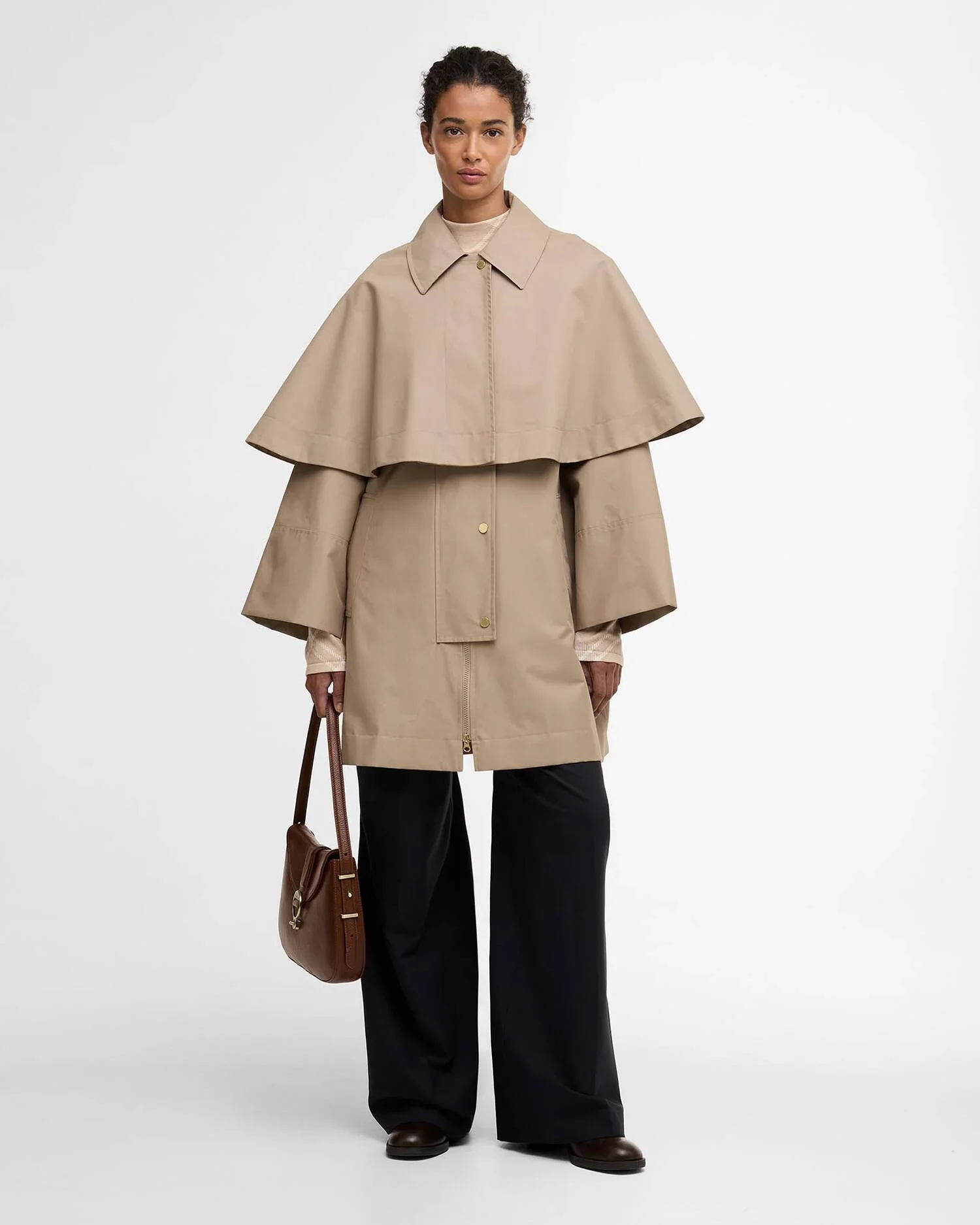 Barbour Fia Showerproof Jacket - Honey/Ancient Poplar - Image 7