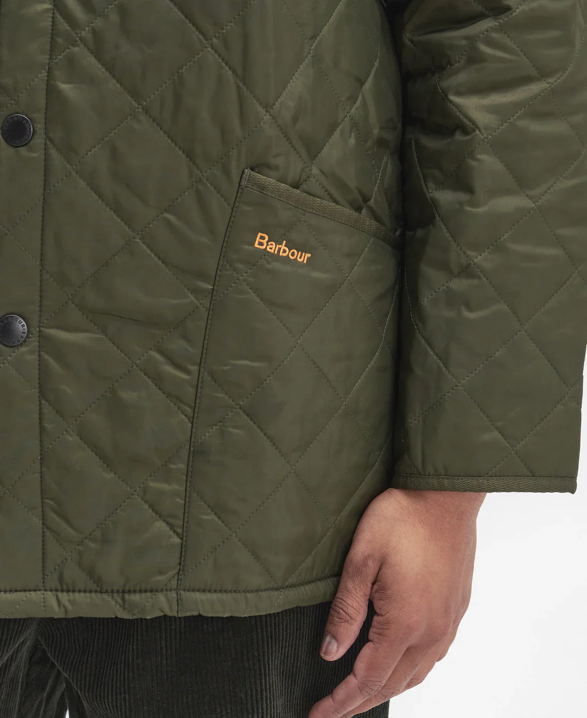 Barbour Heritage Liddesdale Quilted Jacket - Olive - Image 9