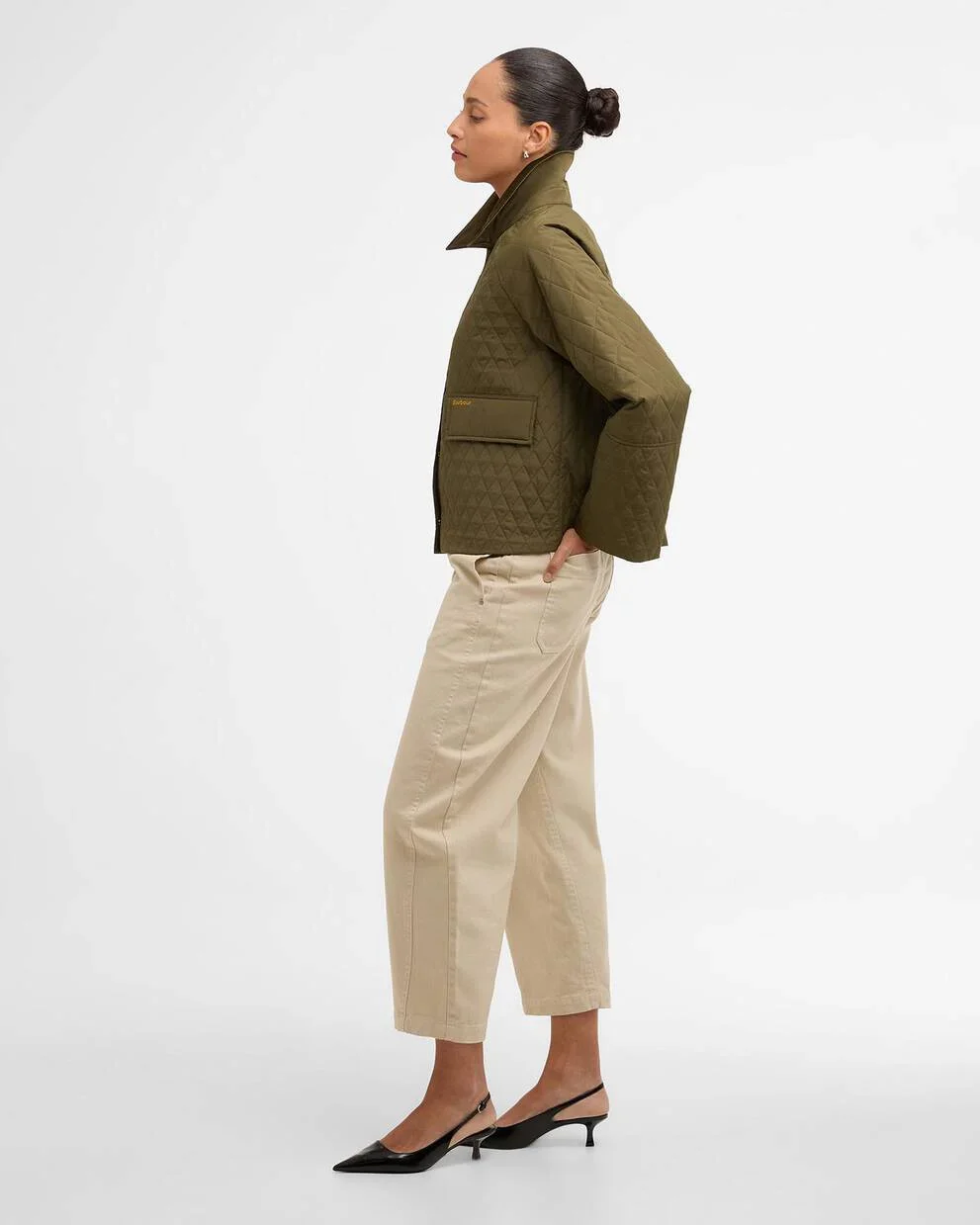 Barbour Kirby Quilted Jacket - Ivy Green/Ancient - Image 3