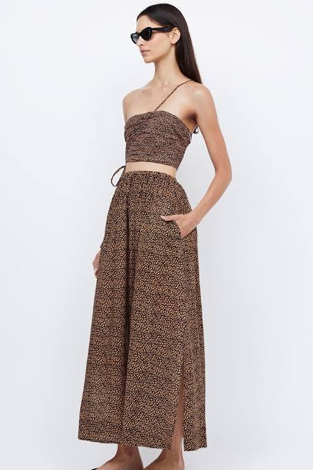 Bec + Bridge Capri Asym Crop Top - Bella Donna - Image 5