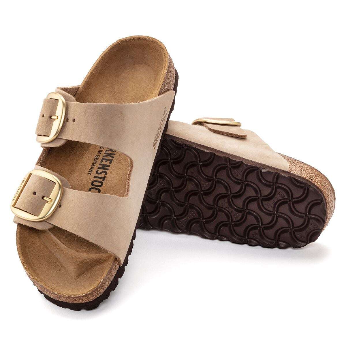 Birkenstock Arizona Big Buckle Nubuck (Regular) - Sandcastle - Image 3
