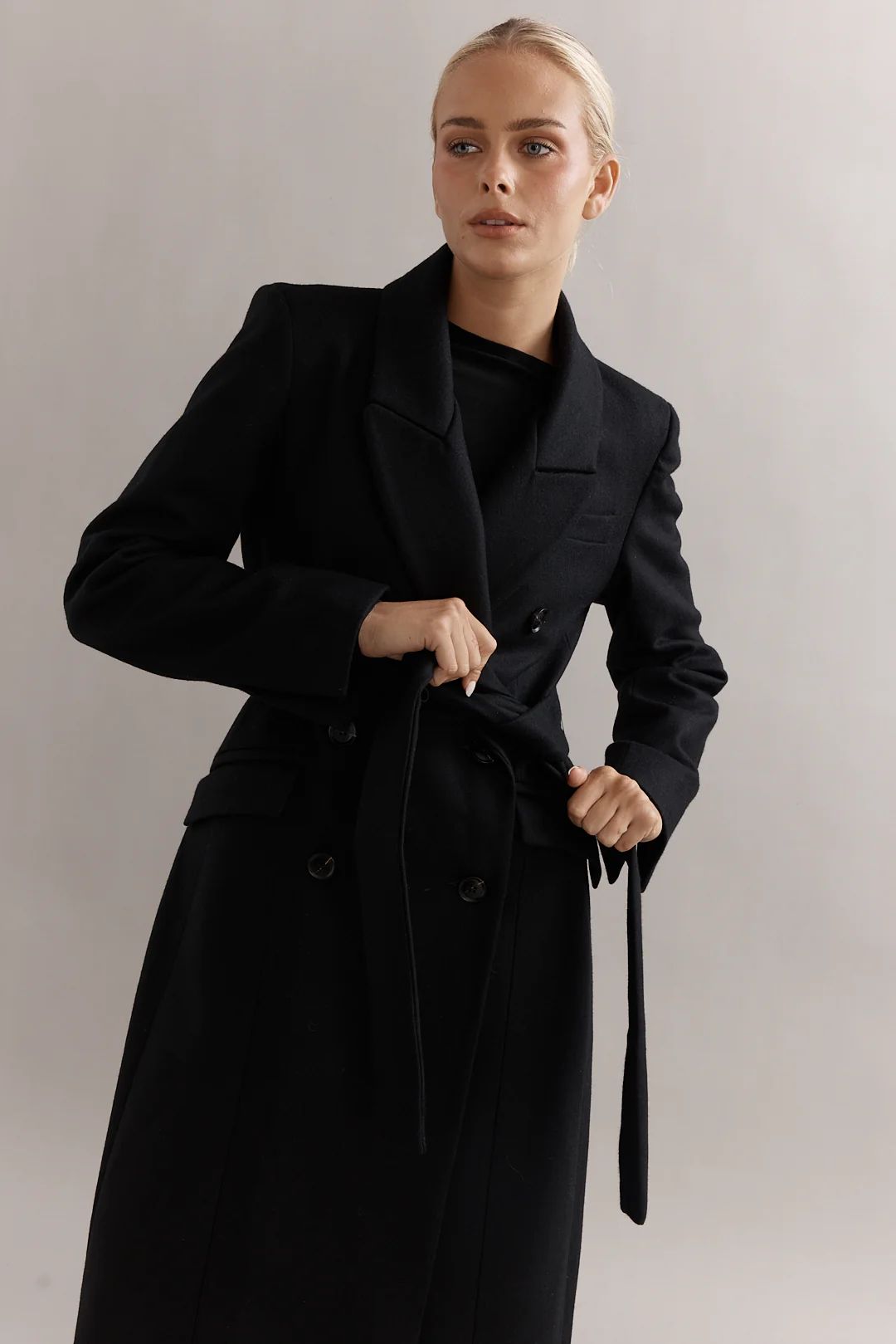 Caitlin Crisp Conrad Coat - Black - Image 3