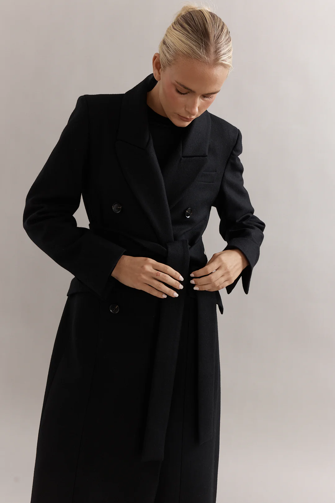 Caitlin Crisp Conrad Coat - Black - Image 4