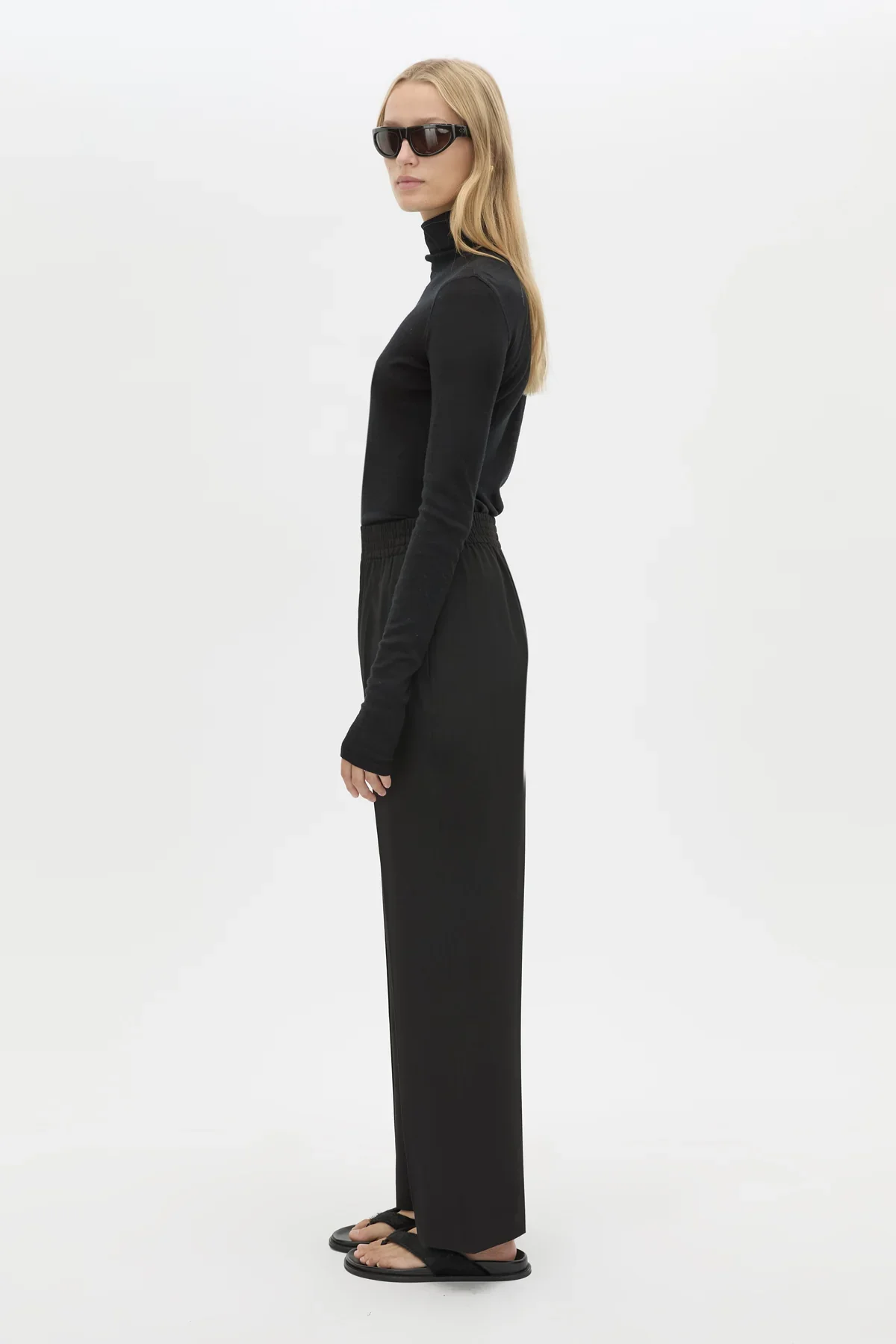 Camilla and Marc Ravine Draped Sleeve Dress - Black - Image 3