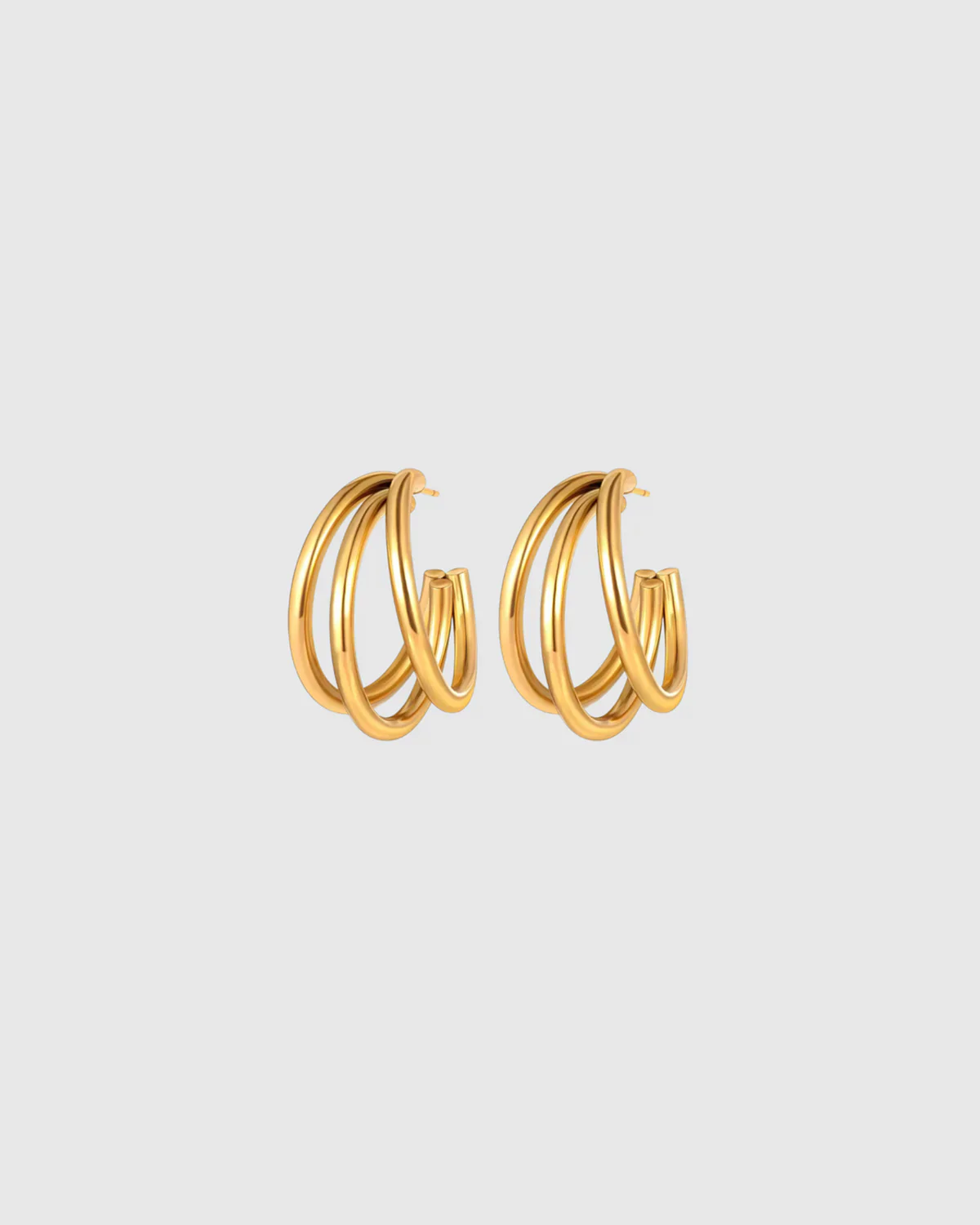 Castel & Co Isla Hoops Large - Gold - Image 3