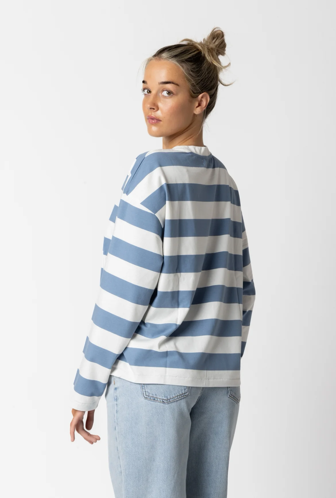 Clementine Candy Stripe Long Sleeve - Blue - Image 6