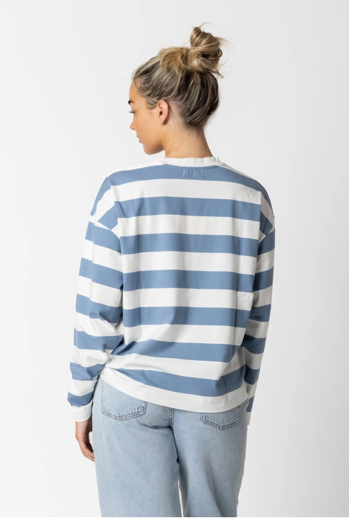 Clementine Candy Stripe Long Sleeve - Blue - Image 7