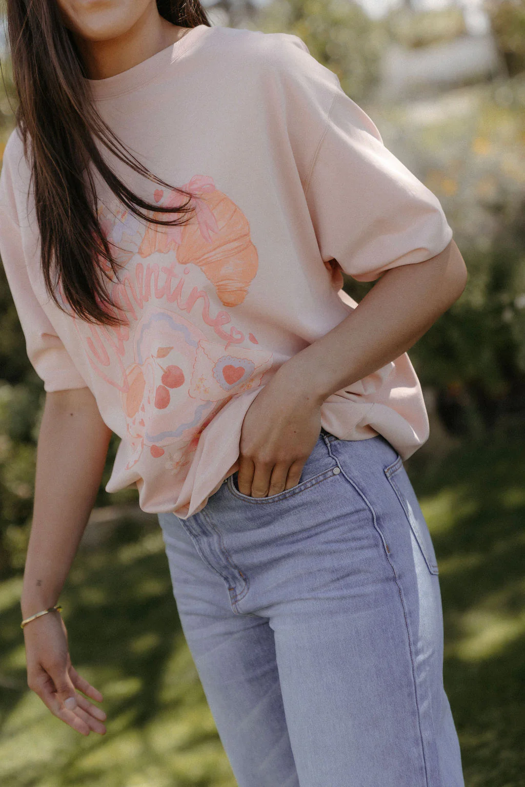 Clementine Favourite Things Tee - Dusky Pink - Image 3