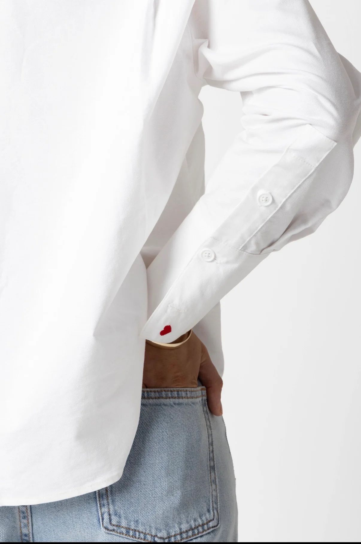 Clementine Heart On Your Sleeve Shirt - White - Image 6