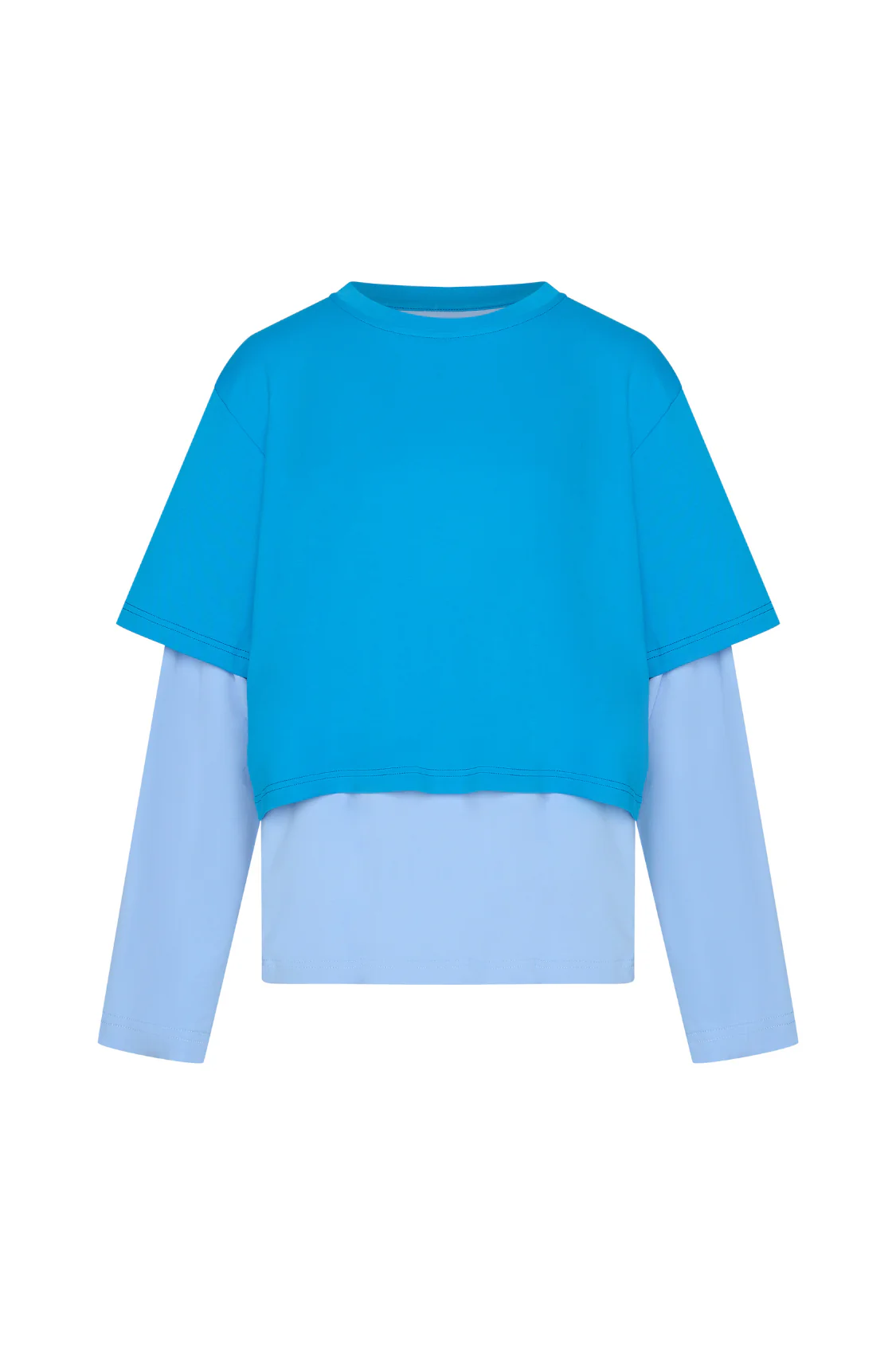 Commonplace Blue Crush LS Tee - Bright Blue - Image 10
