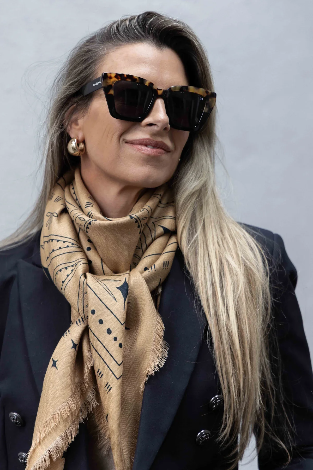 Dark Hampton x Ellie Compton The Holden Wool Silk Scarf Arriving Thursday End July