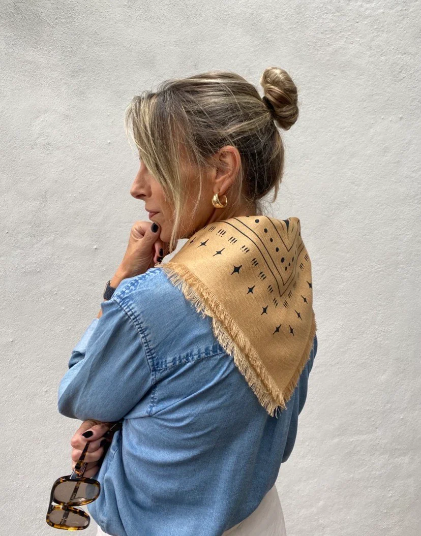 Dark Hampton x Ellie Compton The Holden Wool Silk Scarf Arriving Thursday End July - Image 4
