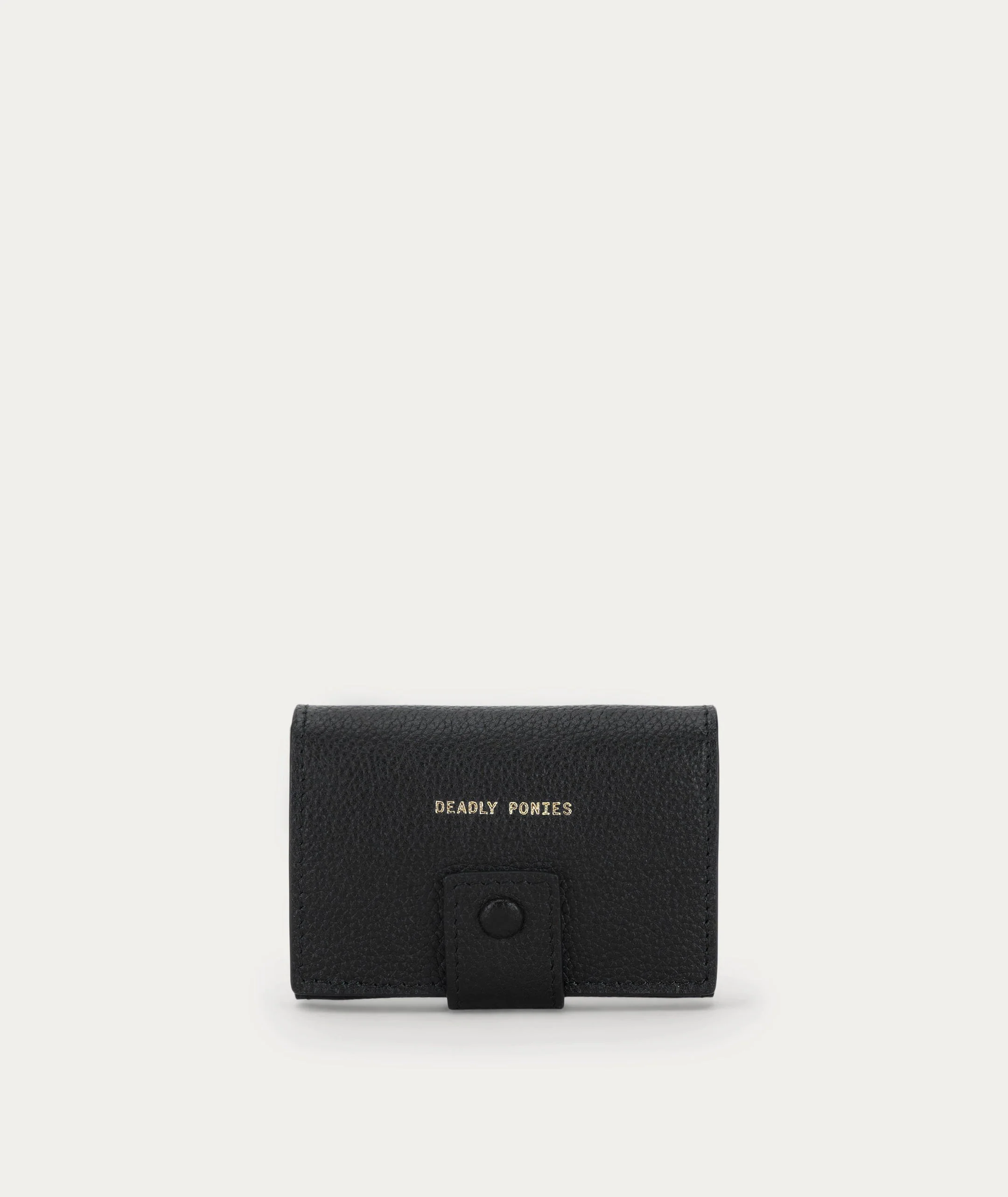 Deadly Ponies Flip N Snap Wallet - Black