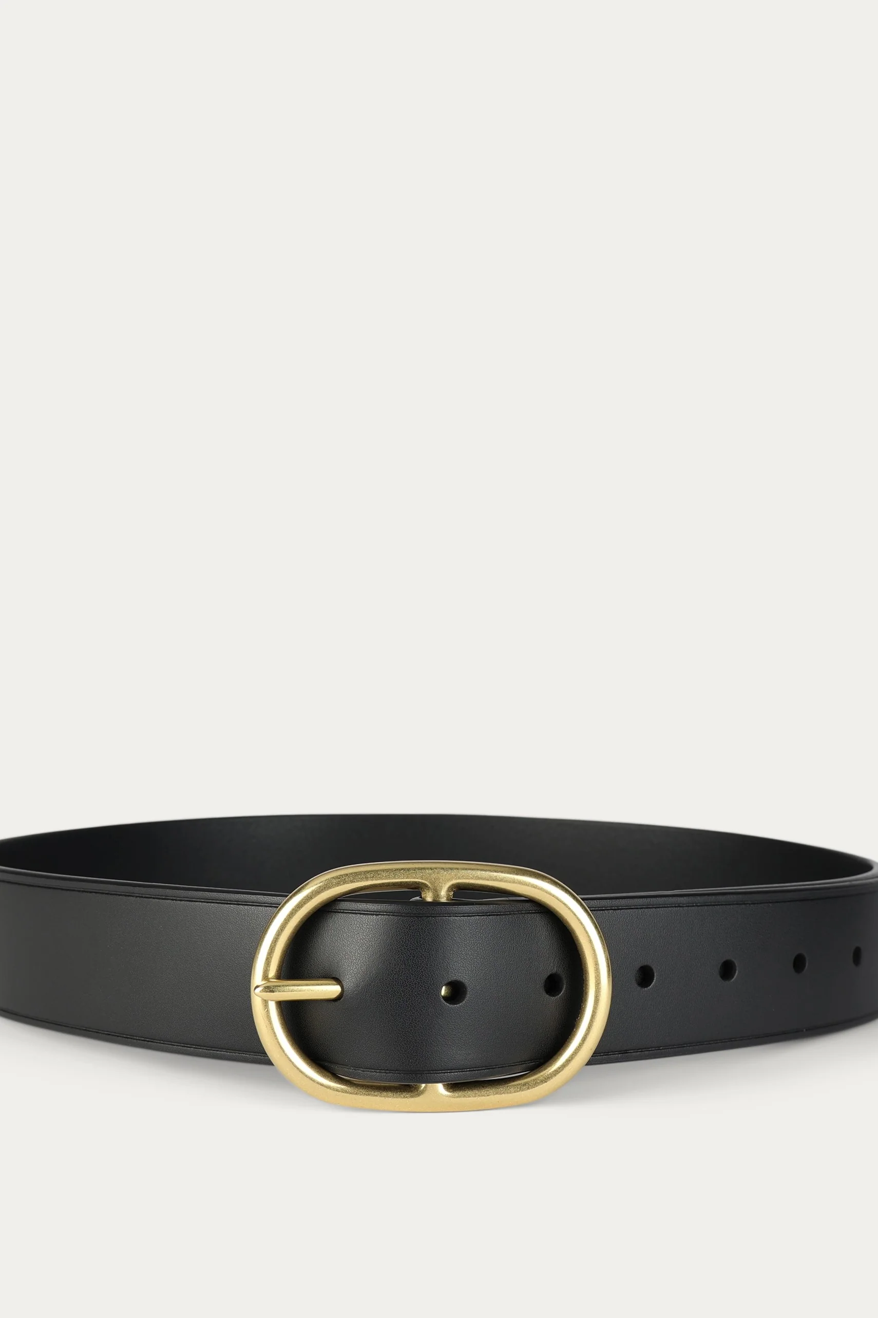 Deadly Ponies Wide Belt Oval - Black/Brass