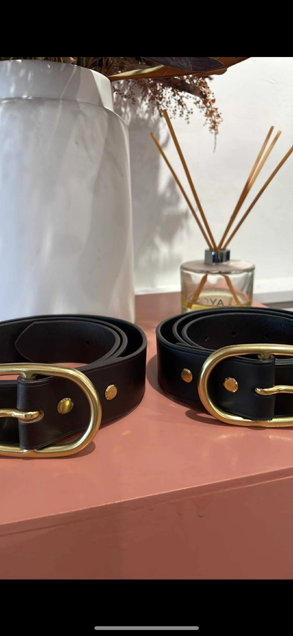 Deadly Ponies Wide Belt Oval - Black/Brass - Image 3