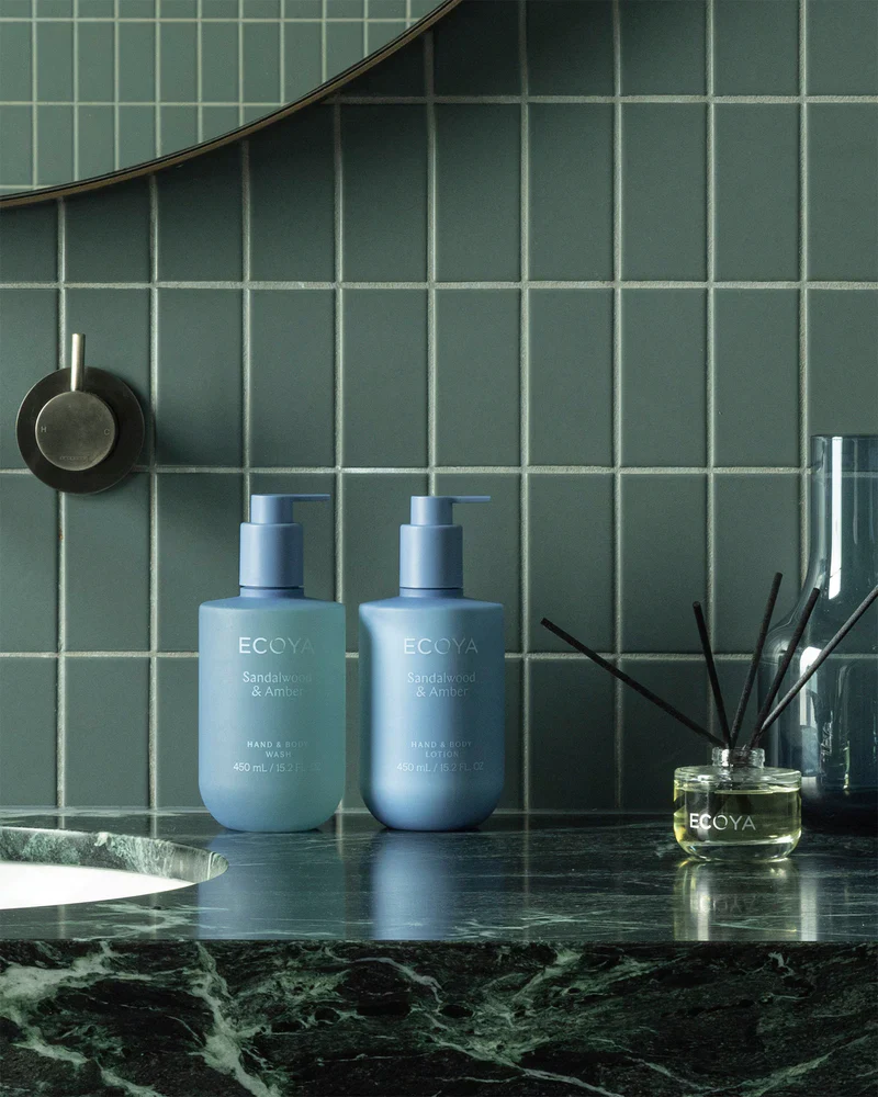 Ecoya Hand & Body Wash - Sandalwood & Amber - Image 3