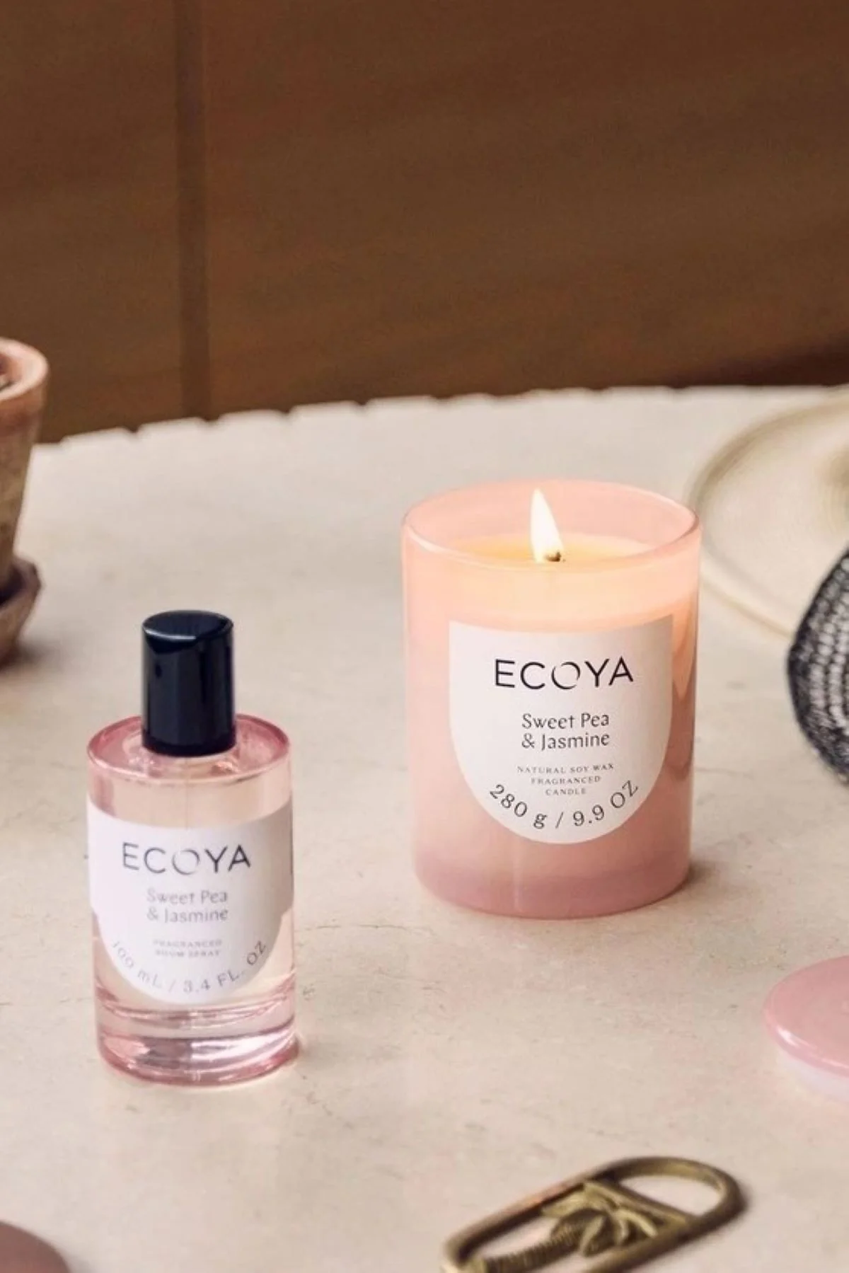 Ecoya Metro Candle - Sweet Pea & Jasmine - Image 2