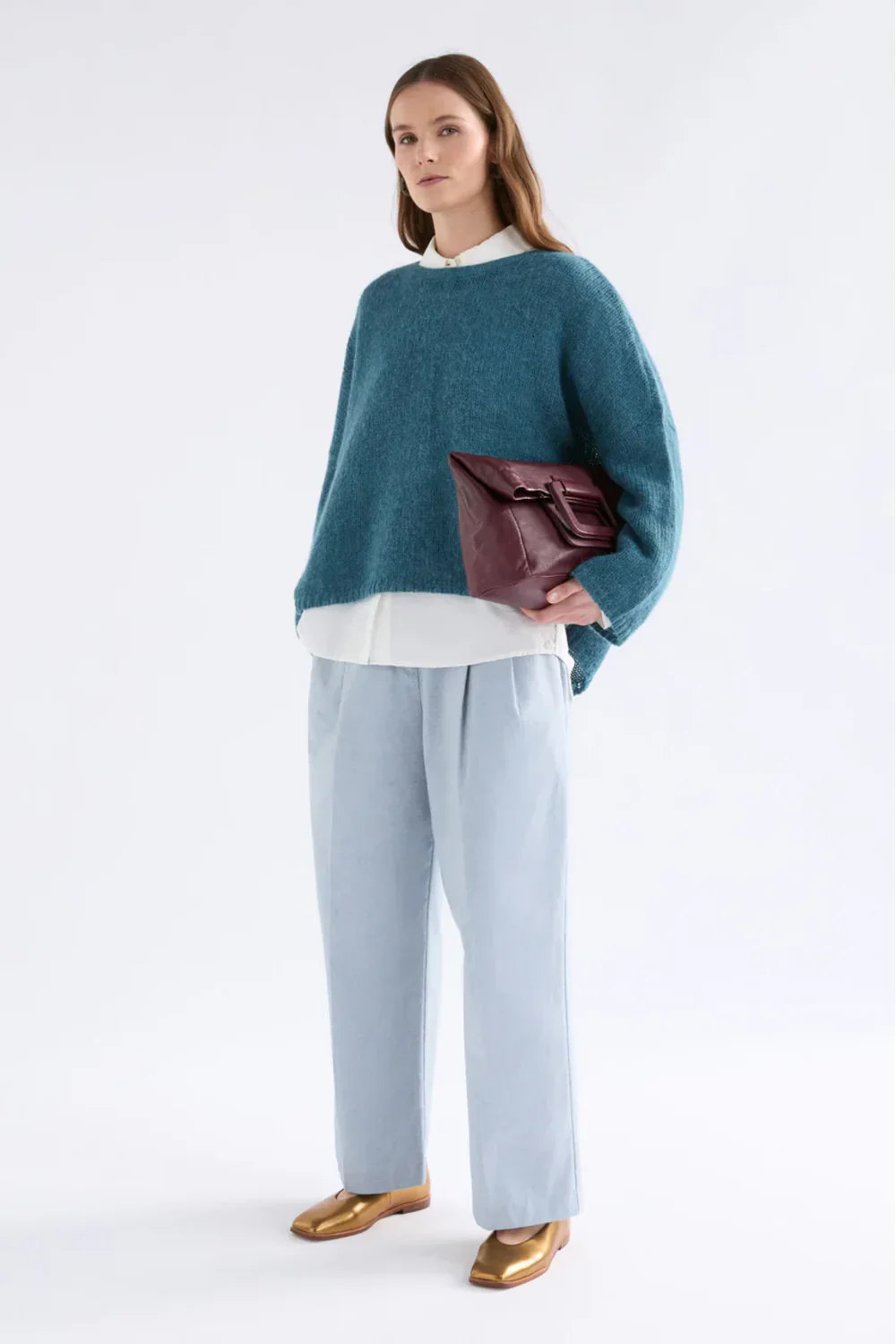 Elk Agna Sweater - Stone Blue - Image 2