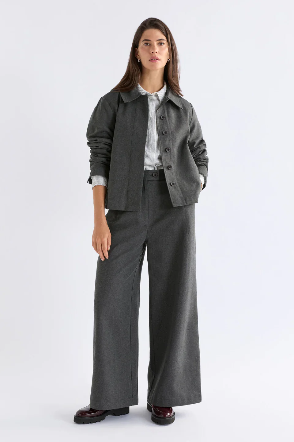 ELK Unn Jacket - Dark Grey Marle - Image 3