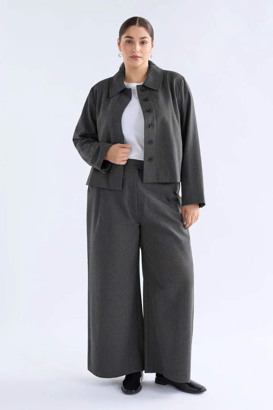 ELK Unn Jacket - Dark Grey Marle - Image 6