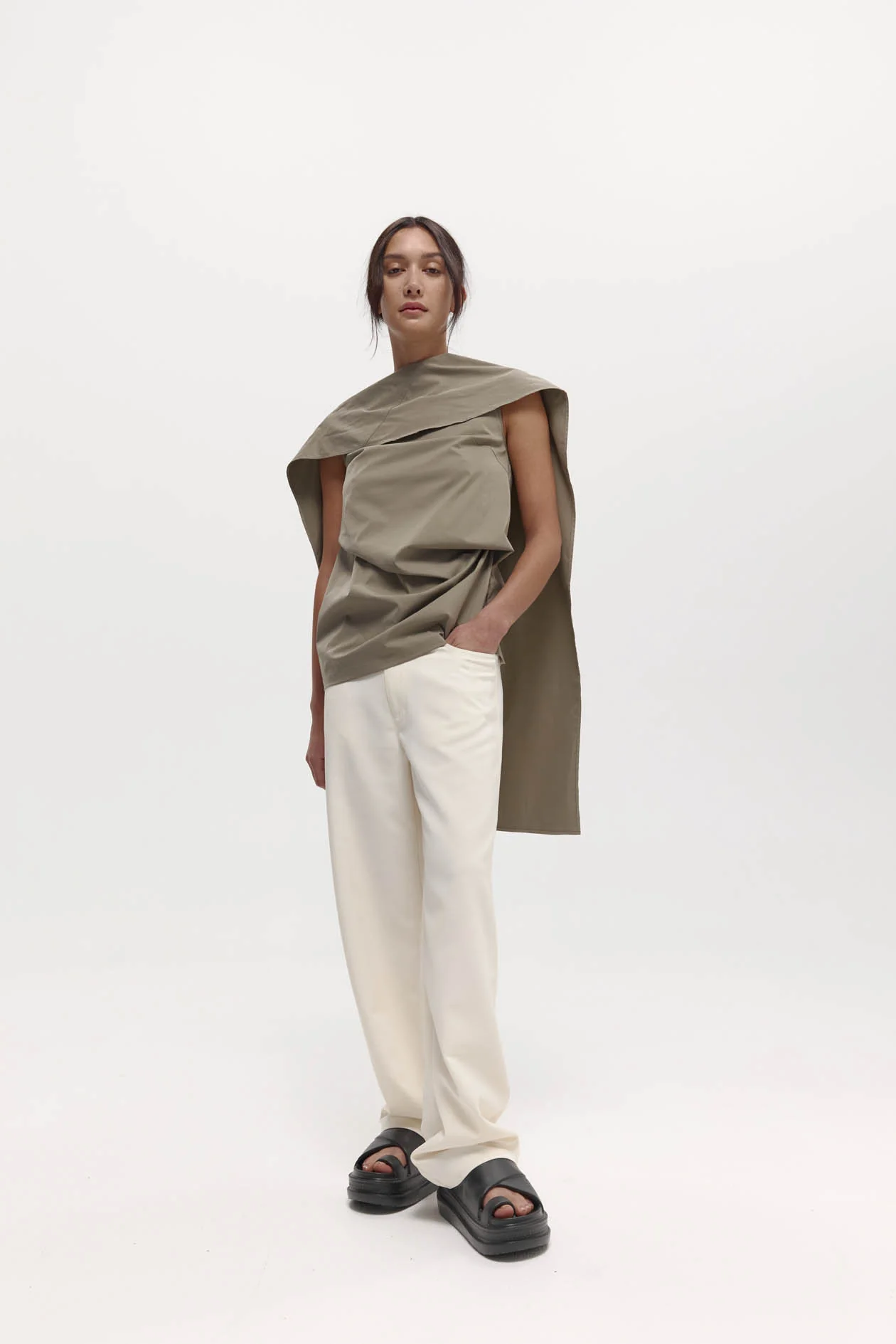Harris Tapper Dean Trouser - Cream - Image 3