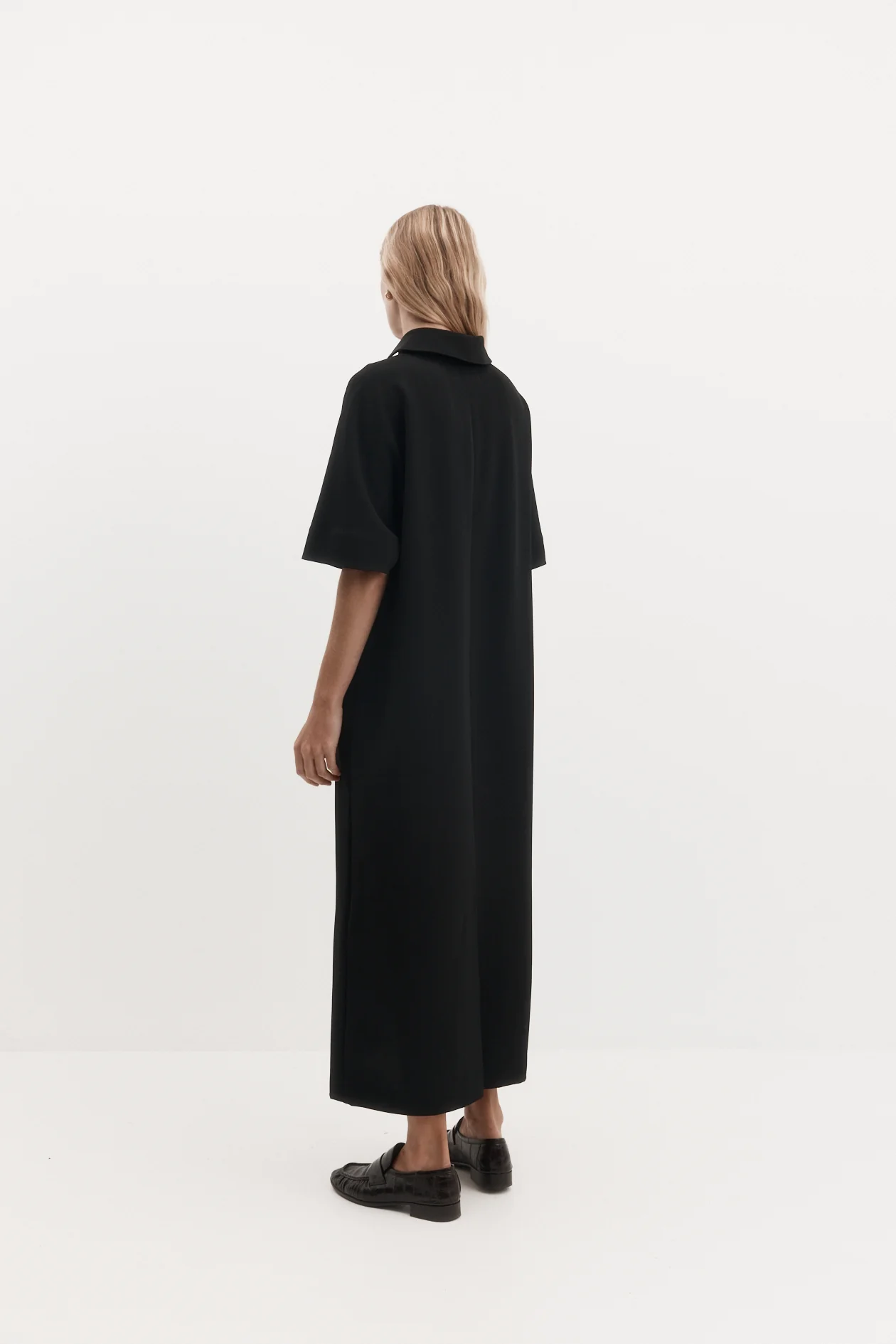 Harris Tapper Long Polo Dress - Black - Image 4