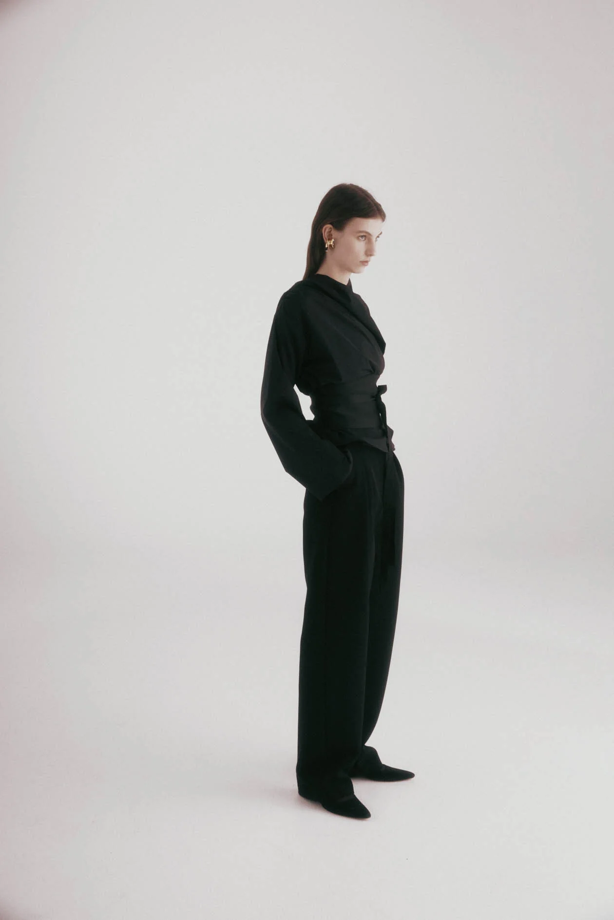 Harris Tapper Long Sleeve Chaimberlain Top - Black - Image 3