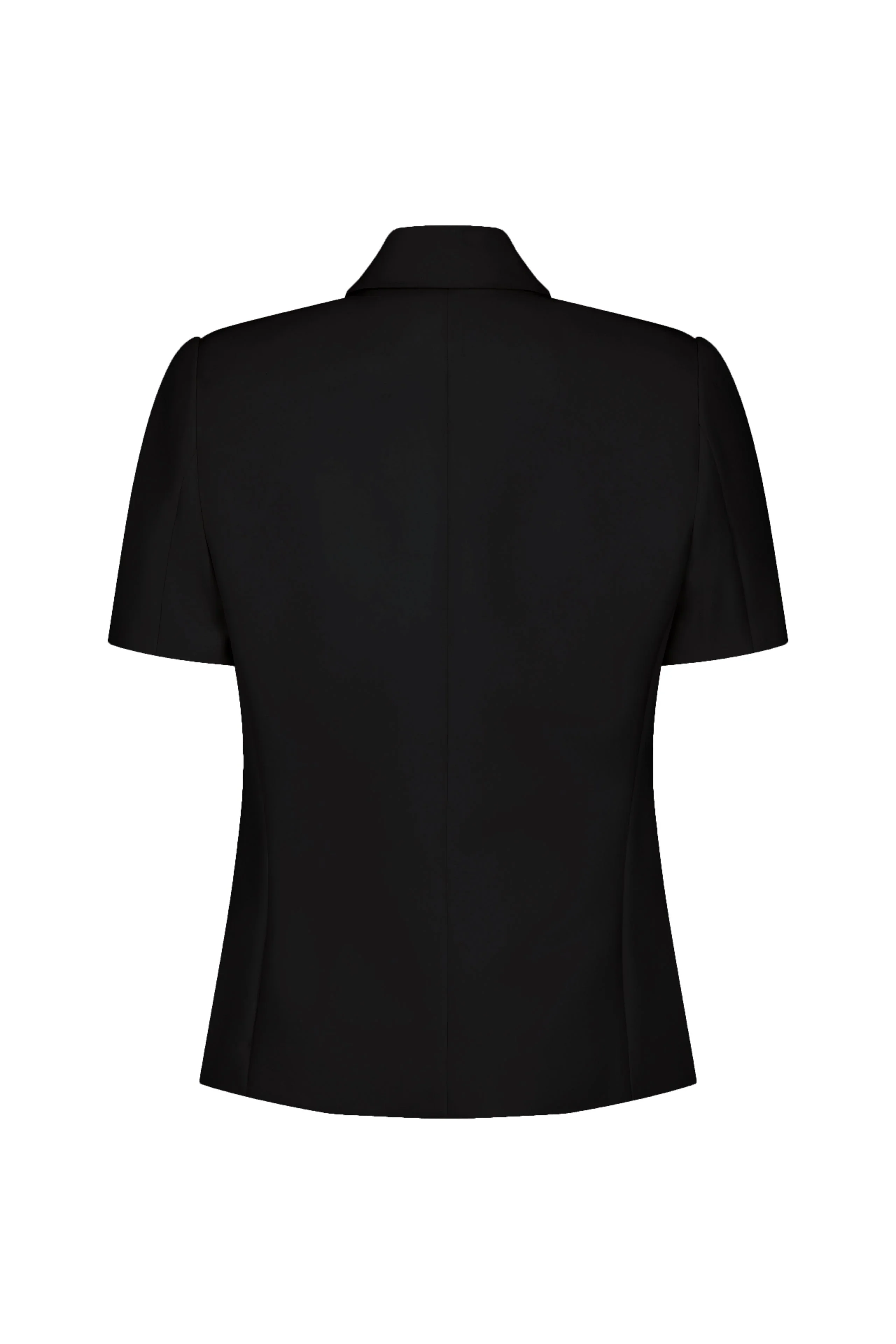 Harris Tapper Short Sleeve Bardot Blazer - Black - Image 5