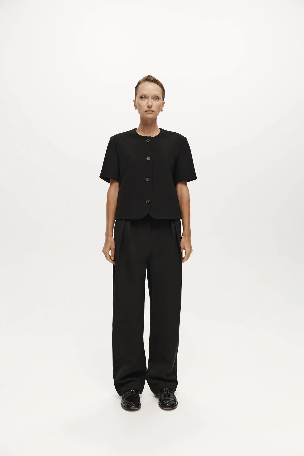 Harris Tapper Tilmens Short Sleeve Blazer - Black - Image 3