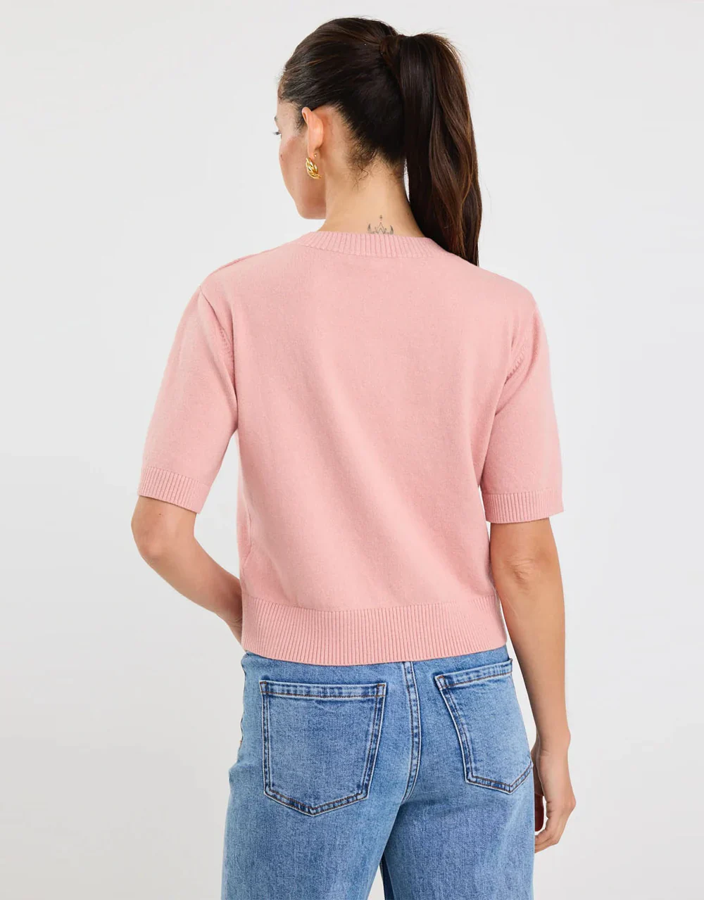 Ivy + Jack Topic Soft Knit Tee - Blush - Image 3