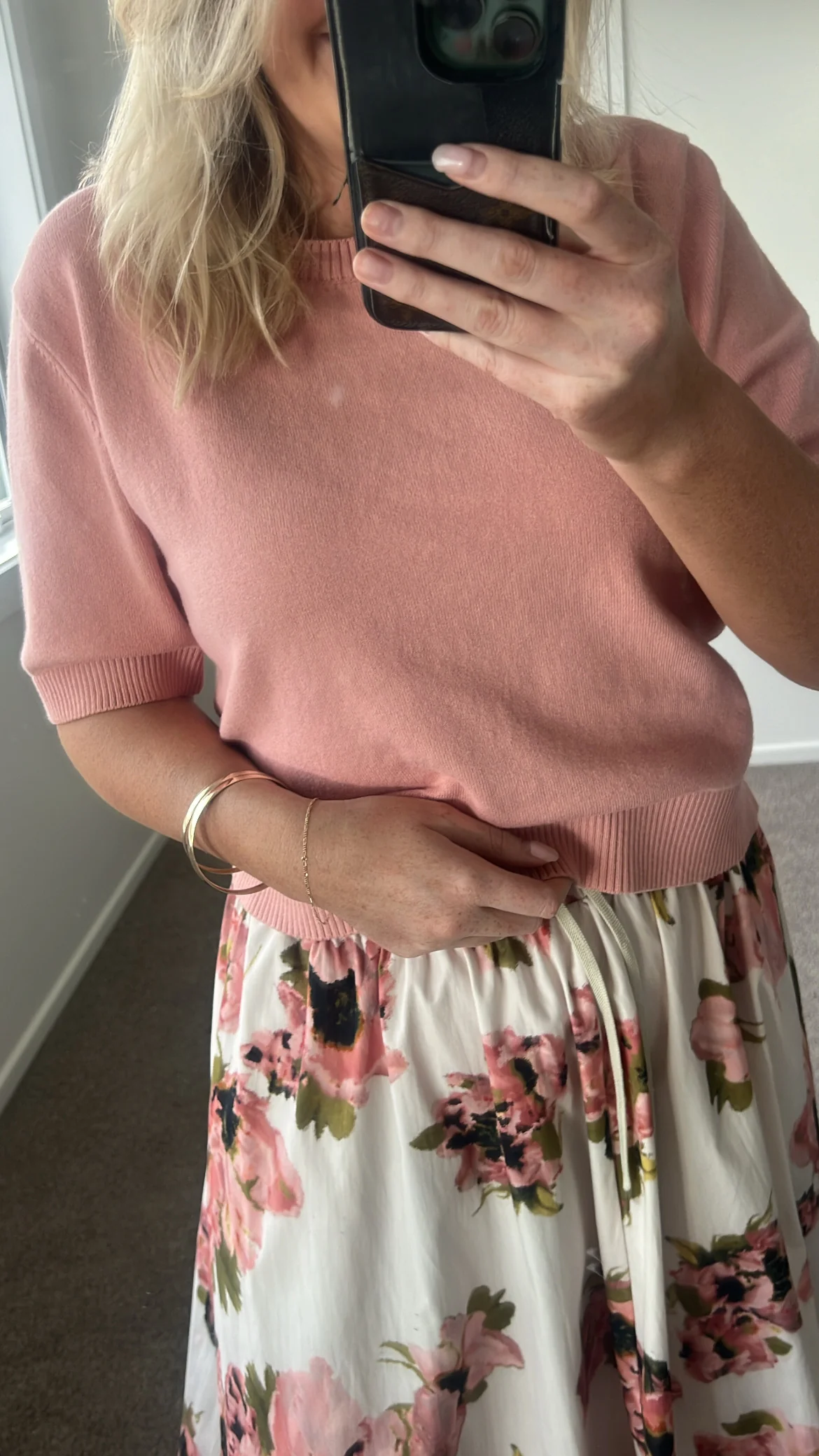 Ivy + Jack Topic Soft Knit Tee - Blush - Image 5
