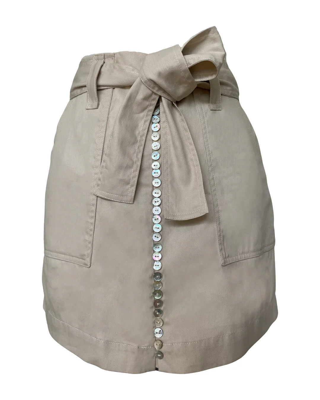 Jessica Flora Into The Wild Mini Skirt - Ivory - Image 4