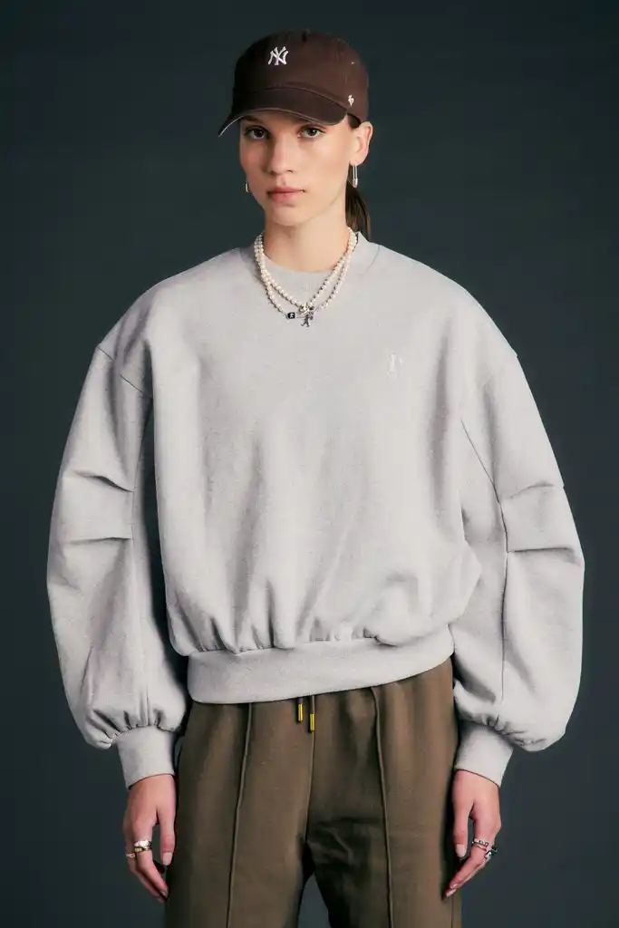 Karen Walker Campus Sweatshirt - Grey Marle - Image 3
