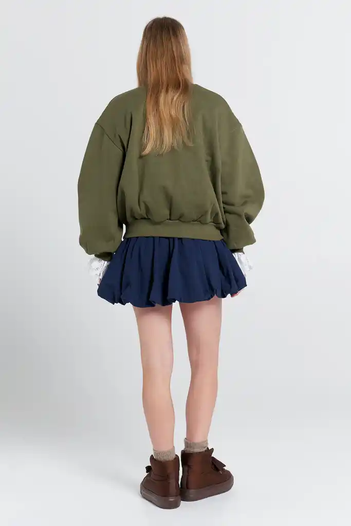 Karen Walker Campus Sweatshirt - Hunter Green - Image 3