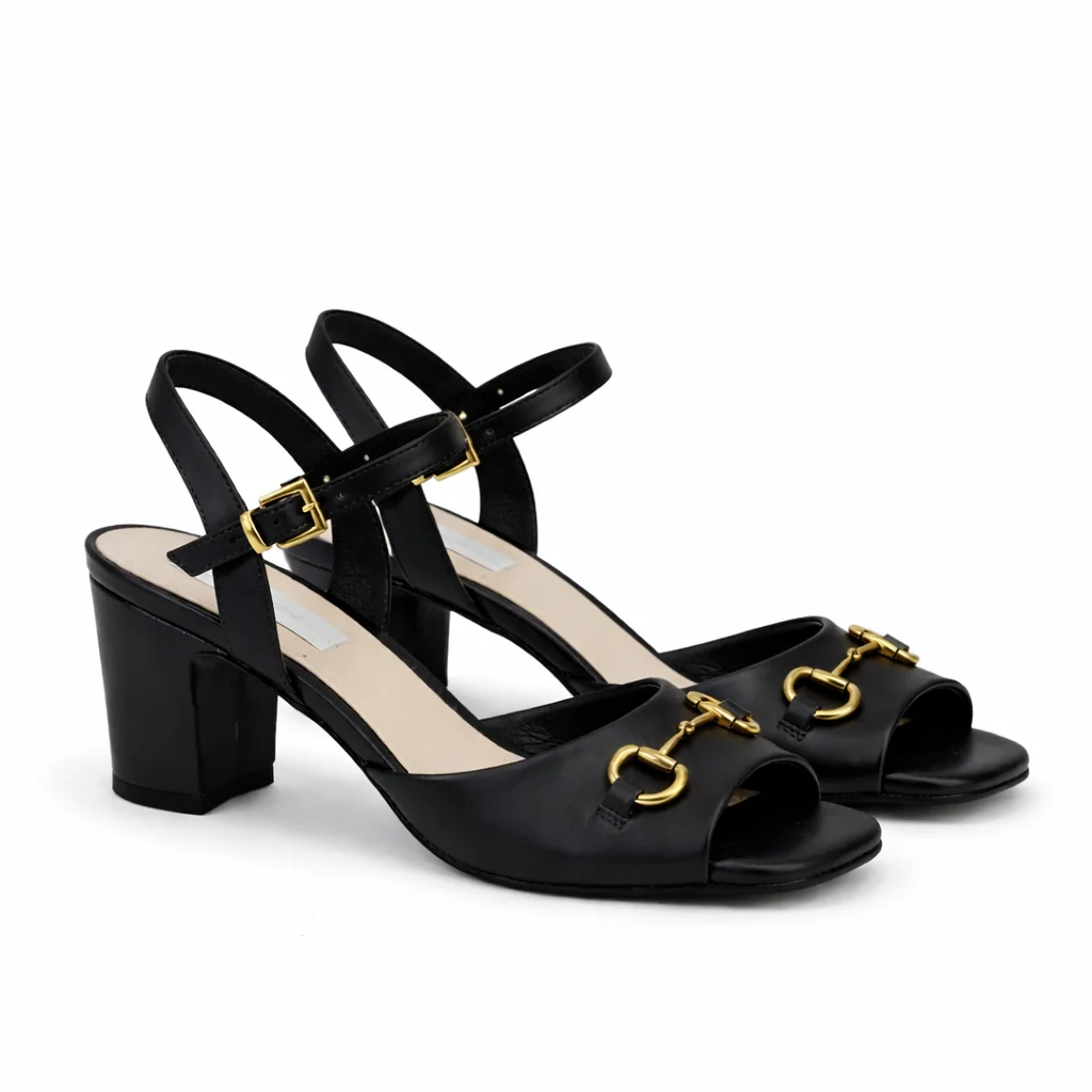 Kathryn Wilson Scarlett Heel - Black Calf - Image 3