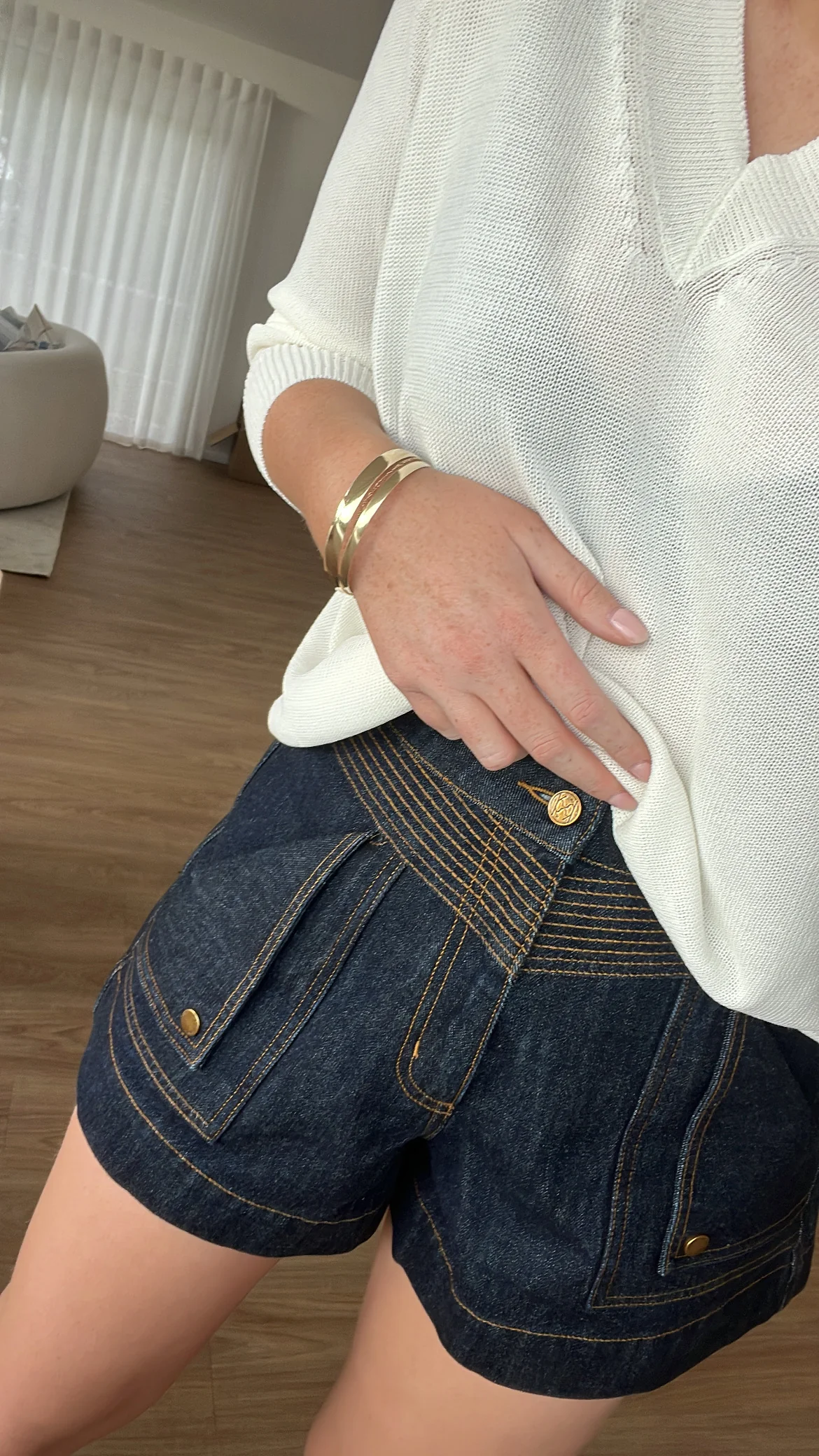 Kivari Celene Denim Short - Raw - Image 3