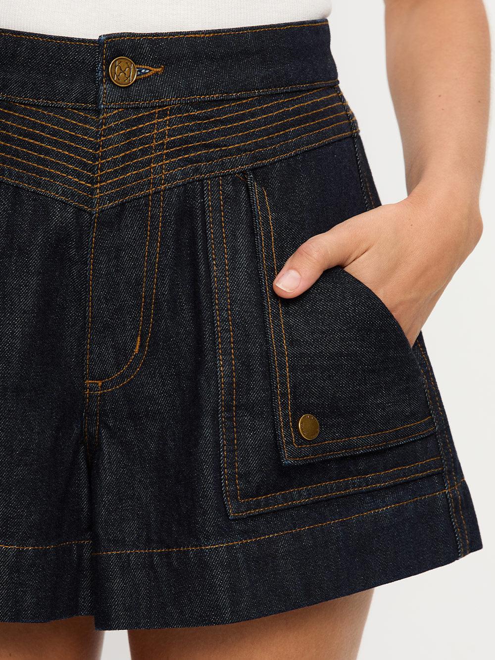 Kivari Celene Denim Short - Raw - Image 5