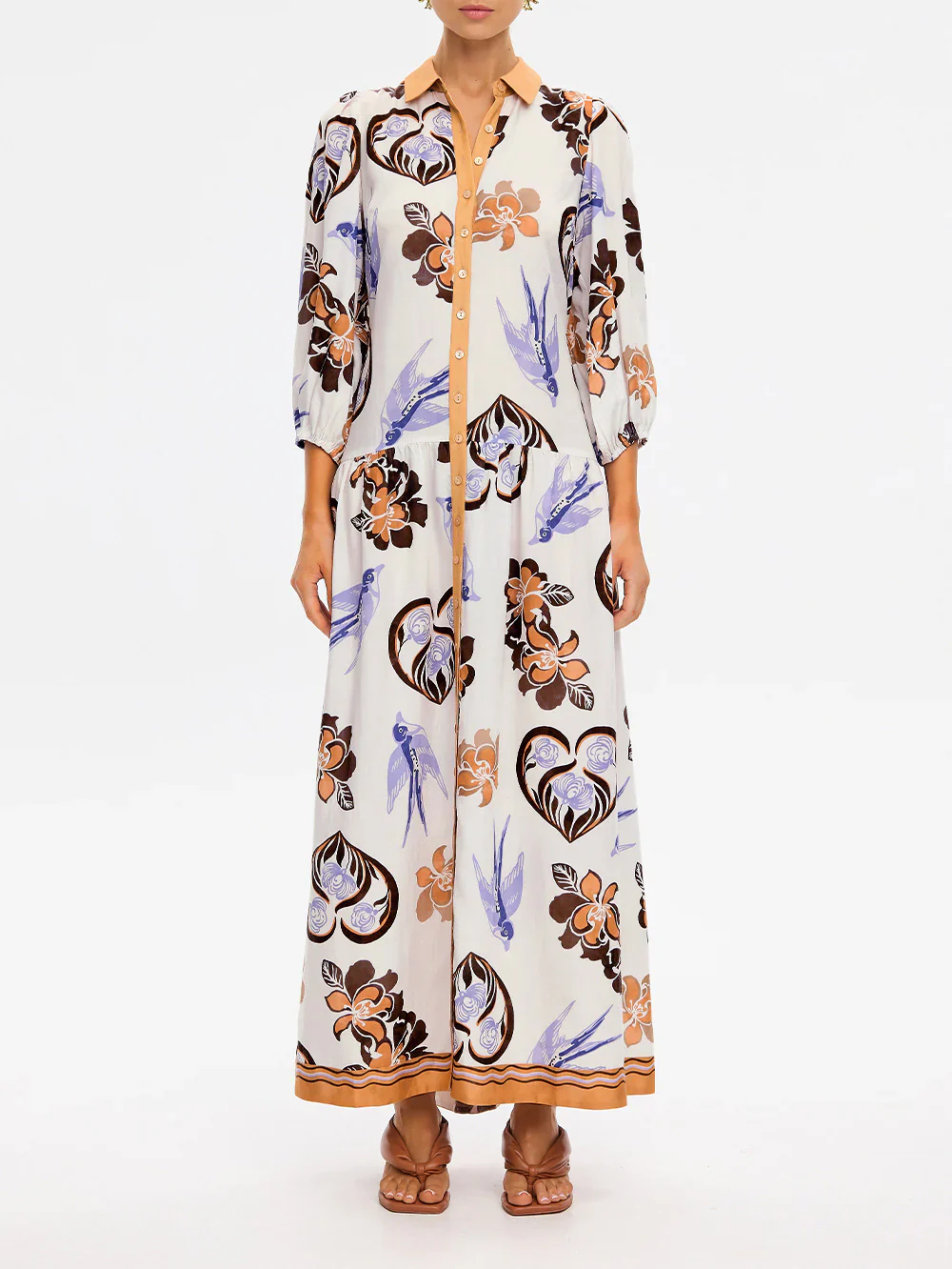 Kivari Marit Maxi Dress - Cream Tan - Image 6