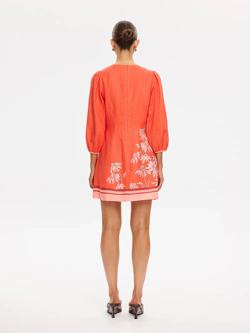 Kivari Ruby Tie Front Mini Dress - Image 4