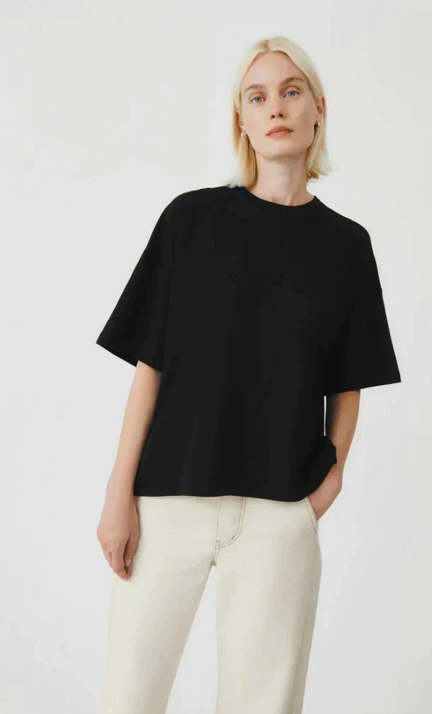 Kowtow Oversized Boxy Tee - Black - Image 10